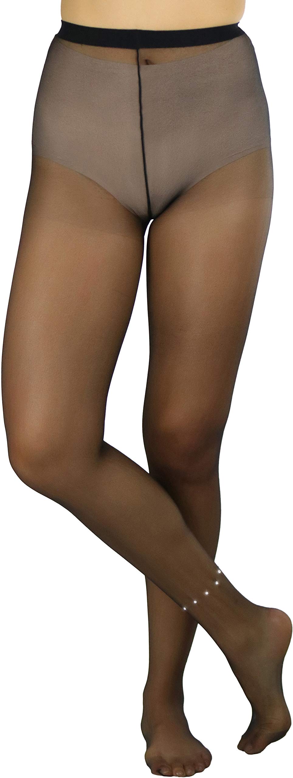 Stylish Women's Sheer Pantyhose with Sparkling Faux Rhinestone Ankle Bracelet - Perfect for Office, Parties & Special Occasions