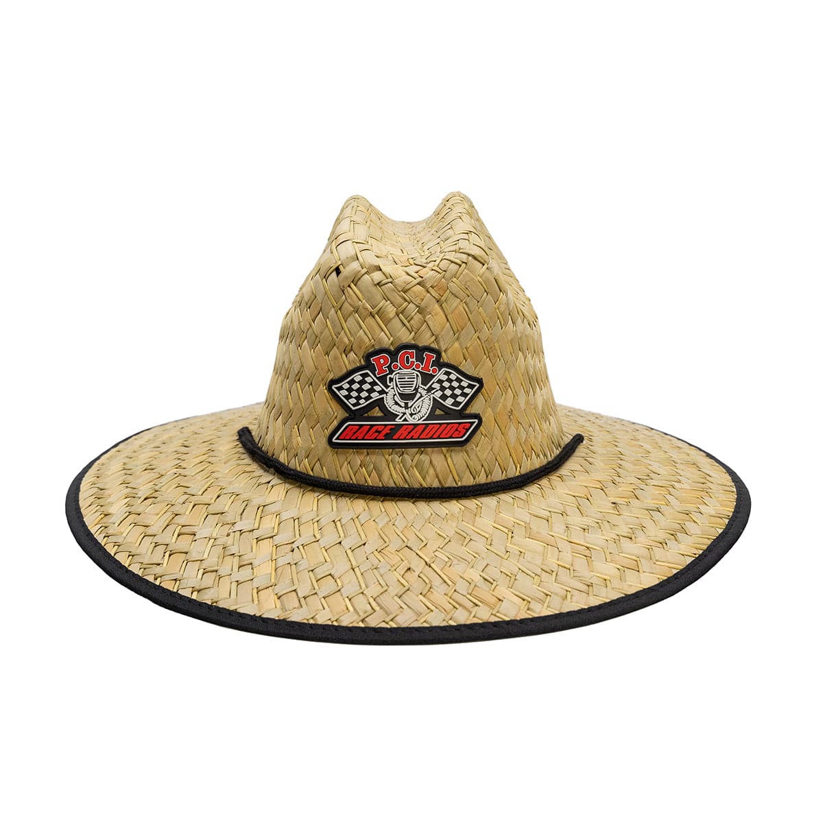 Patriotic PCI Straw Hat - American Flag Design Sun Hat for Men & Women - Perfect for 4th of July, BBQ, Beach, and Outdoor Events