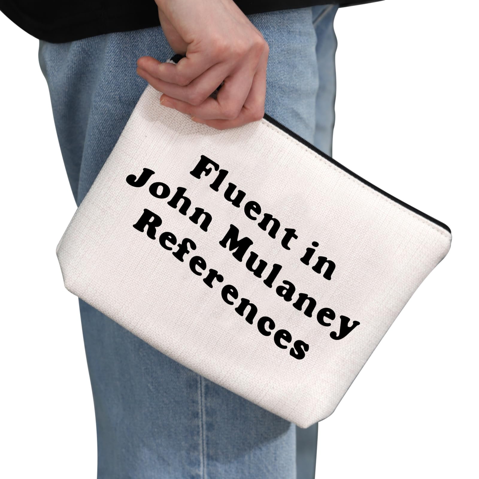 G2TUP John M Inspired Makeup Bag - Fluent in John M Stand-Up Comedy Fans Cosmetic Pouch - Perfect Gift for Comedy Lovers & SNL Enthusiasts - Great for Travel, Daily Use & Comedy Show Merch Collection