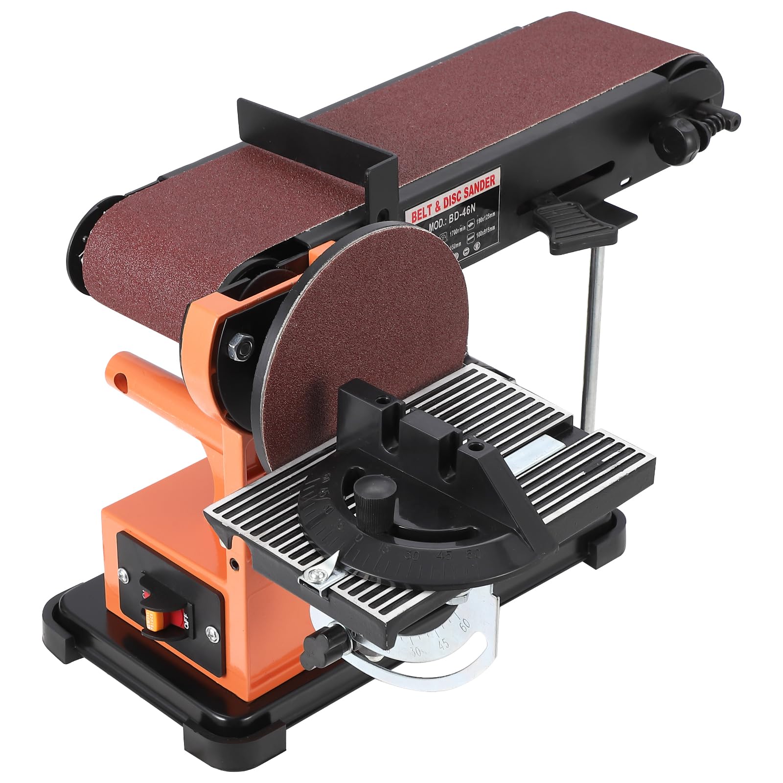 Powerful 1/2HP Benchtop Belt & Disc Sander - 4