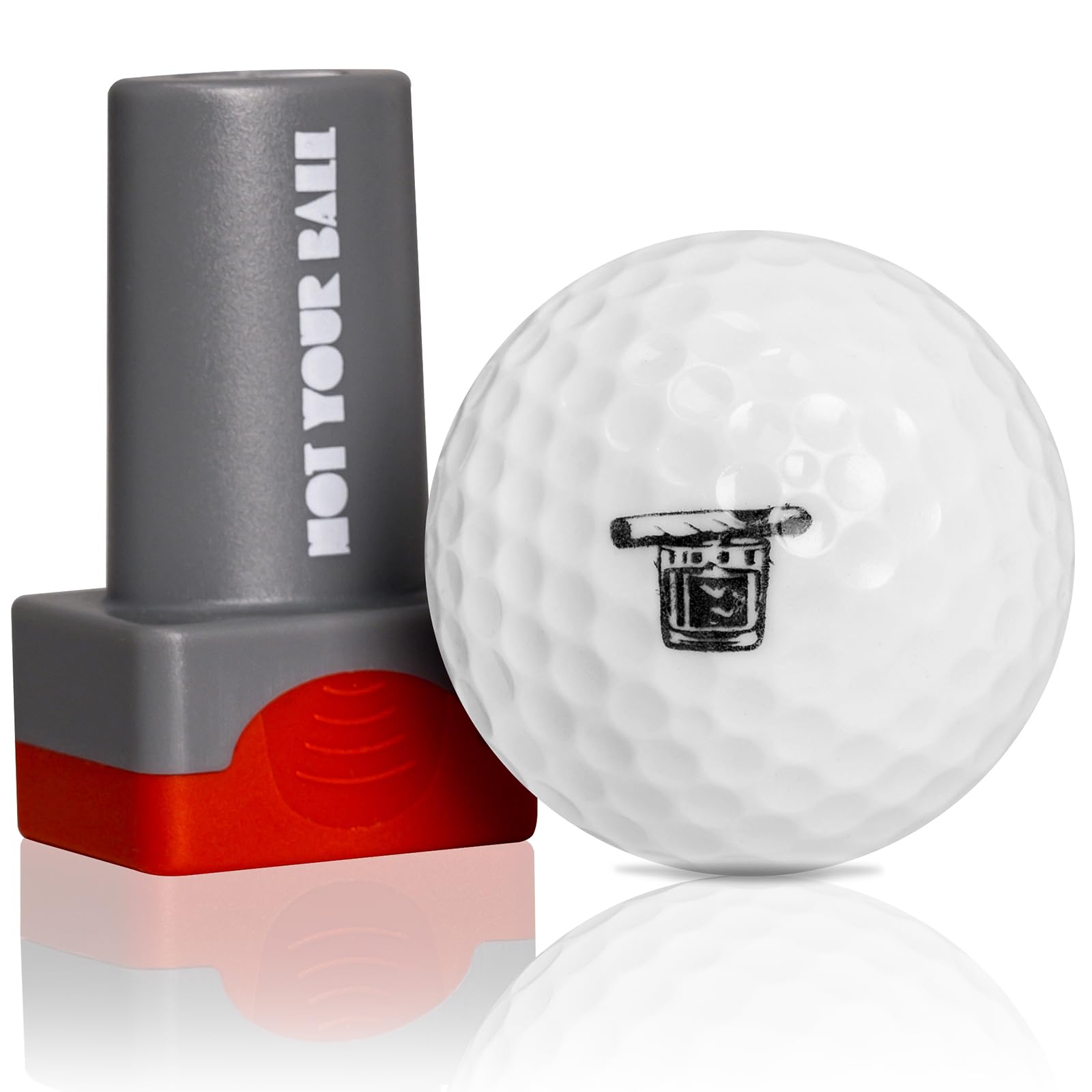 QUBI Self-Inking Golf Ball Stamp Marker - Personalize & Identify Golf Balls Easily | Perfect Golf Gift for Men & Women | Ideal for Tournaments, Practice & Course Play