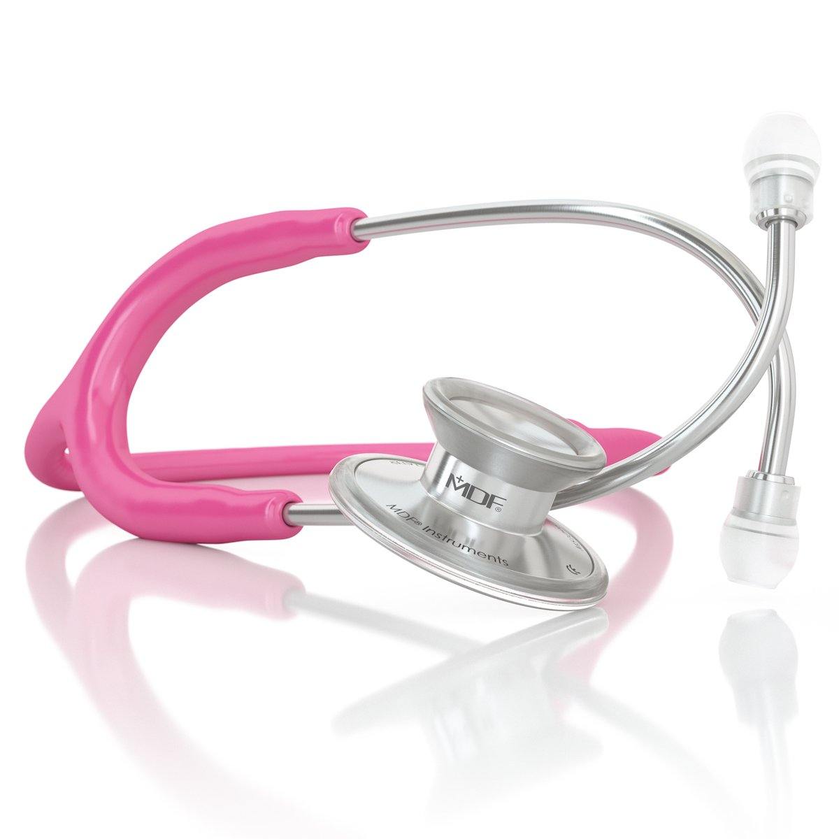 Acoustica® Stethoscope - Professional Medical Stethoscope in Bright Pink for Doctors, Nurses & Students | Ideal for Clinical Use, Health Checkups & Medical Training