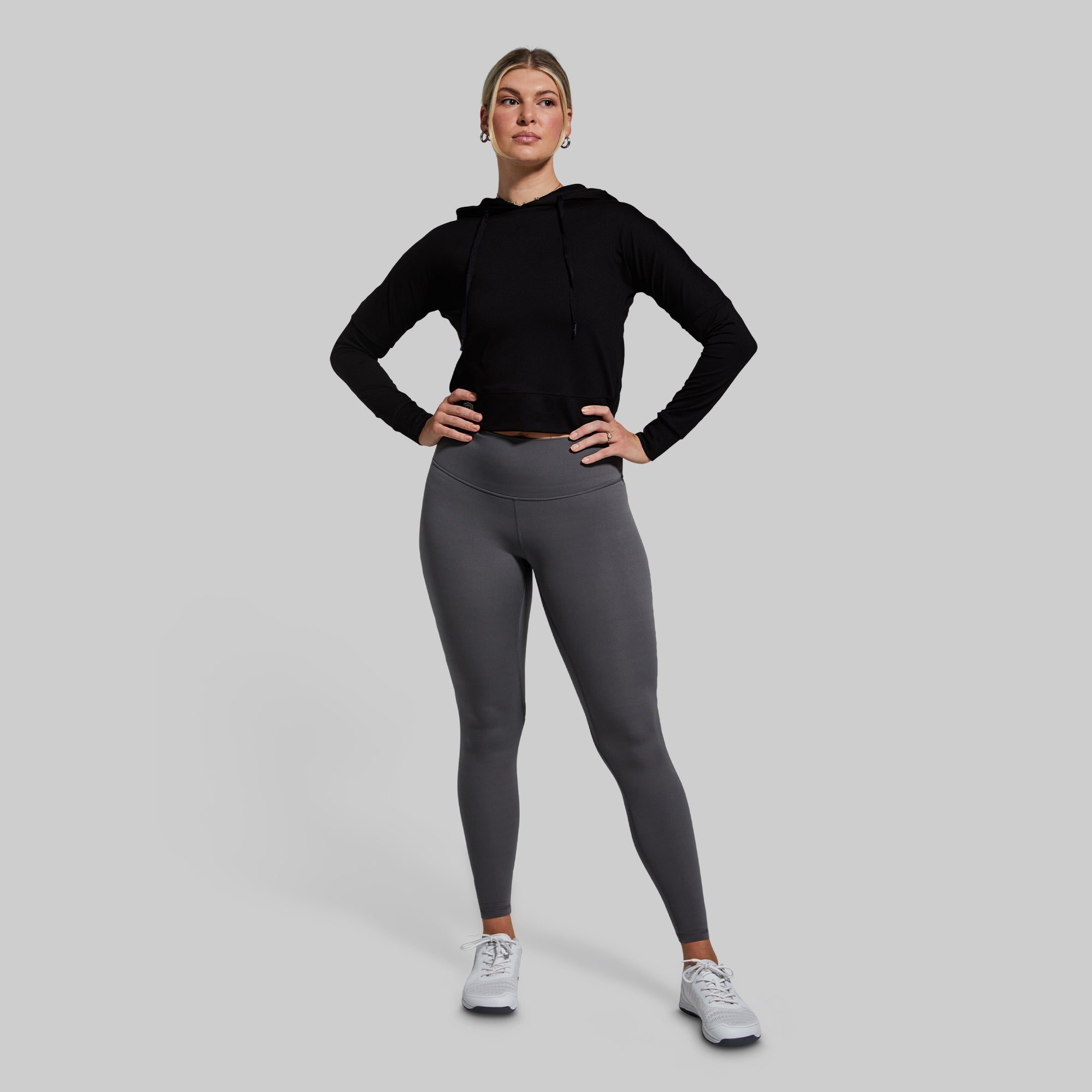 High-Waisted Inspire Legging in Gunmetal - Perfect for Yoga, Running & Workouts | Women's Fitness & Activewear