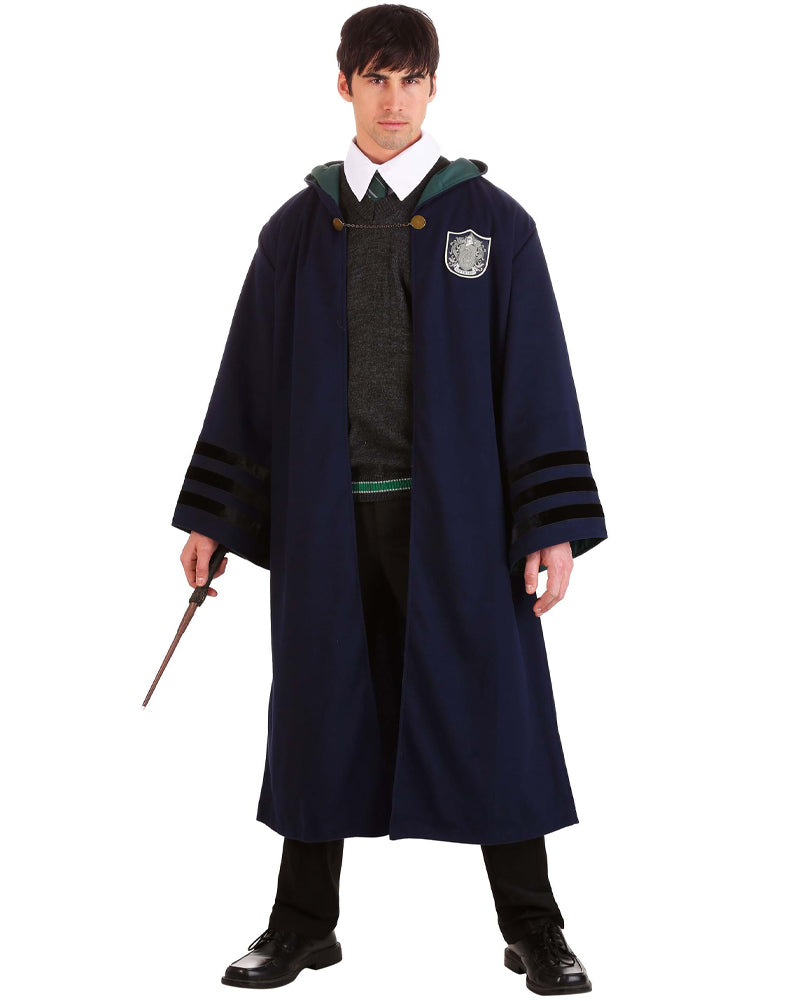 1920s Vintage Slytherin Robe for Adults - Harry Potter Inspired Wizard Costume - Perfect for Halloween, Cosplay, and Themed Parties