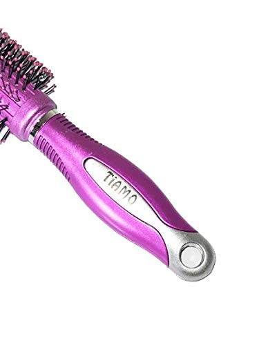 Stylish Pink Plastic Hairbrush for Smooth & Tangle-Free Hair - Perfect for Daily Use at Home, Travel & Salon Styling