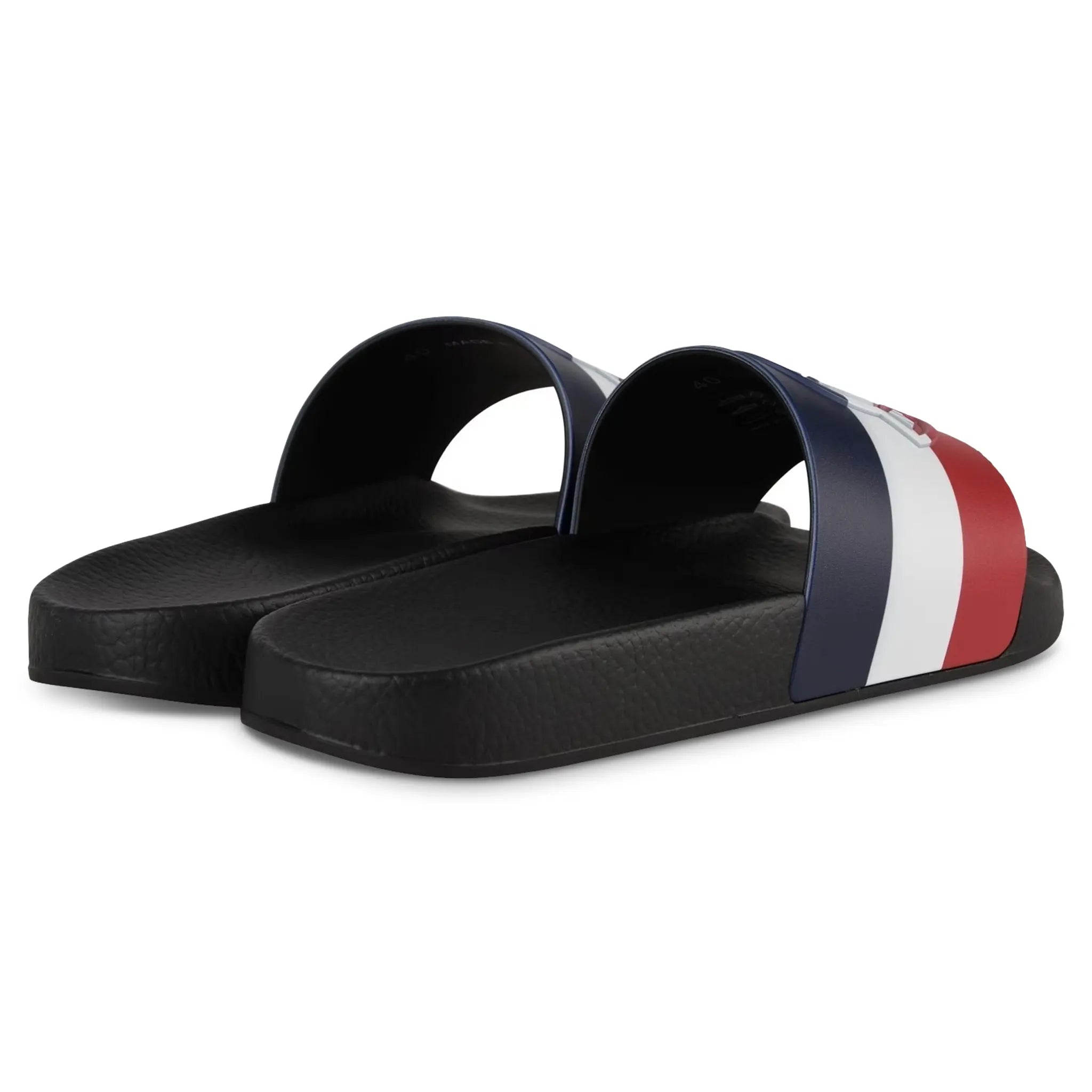 Moncler Basile Black Sliders - Premium Men's Slide Sandals for Summer Comfort & Style - Perfect for Beach, Pool, and Casual Outings