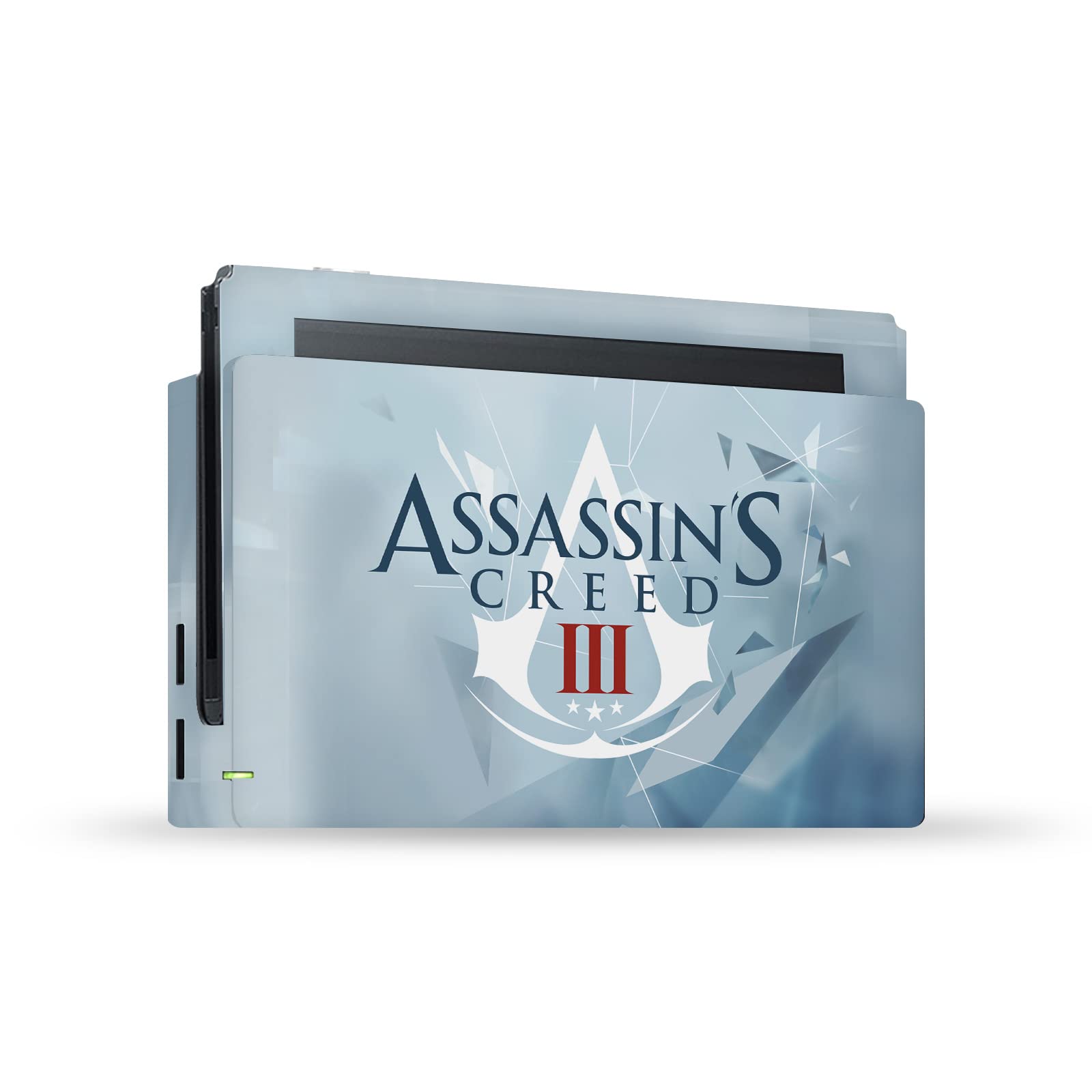 Officially Licensed Assassin's Creed Animus III Vinyl Skin Decal for Nintendo Switch & Dock - Protective Gaming Sticker Cover - Perfect for Gamers and Collectors