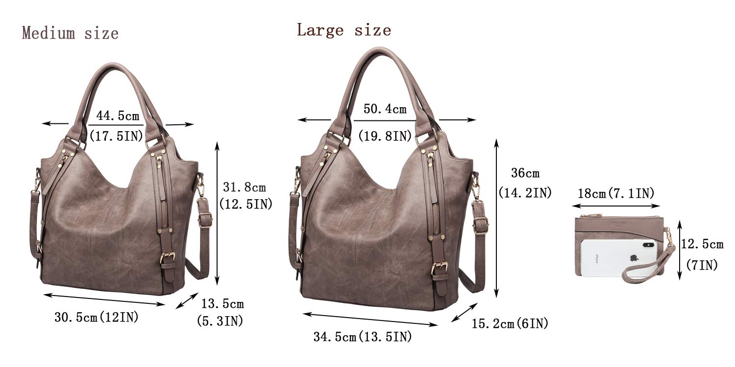Stylish Women's PU Leather Tote Bag - Adjustable Shoulder Strap Hobo Handbag for Work, Travel & Shopping | Fashionable Everyday Purse for Women