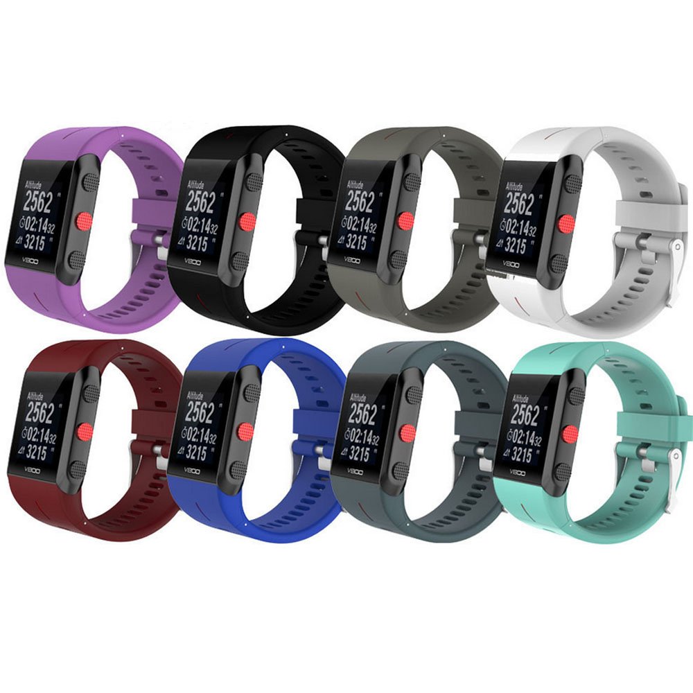 Polar V800 Replacement Band - Soft Adjustable Silicone Strap for Workouts & Running