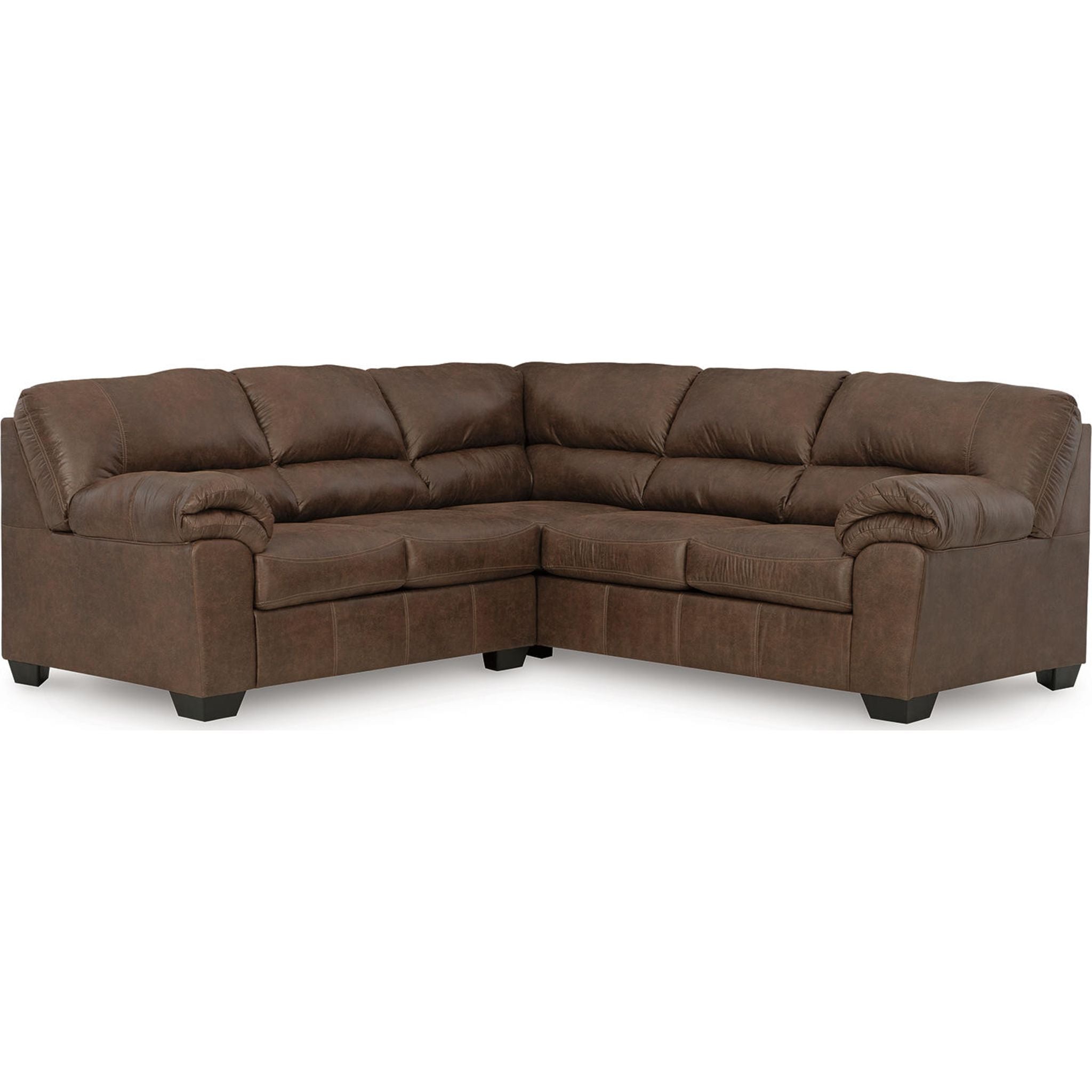 Bladen 2-Piece Sectional Sofa Set - Modern L-Shaped Couch for Living Room, Apartment & Small Spaces - Comfortable Fabric Upholstery with Sturdy Wooden Frame