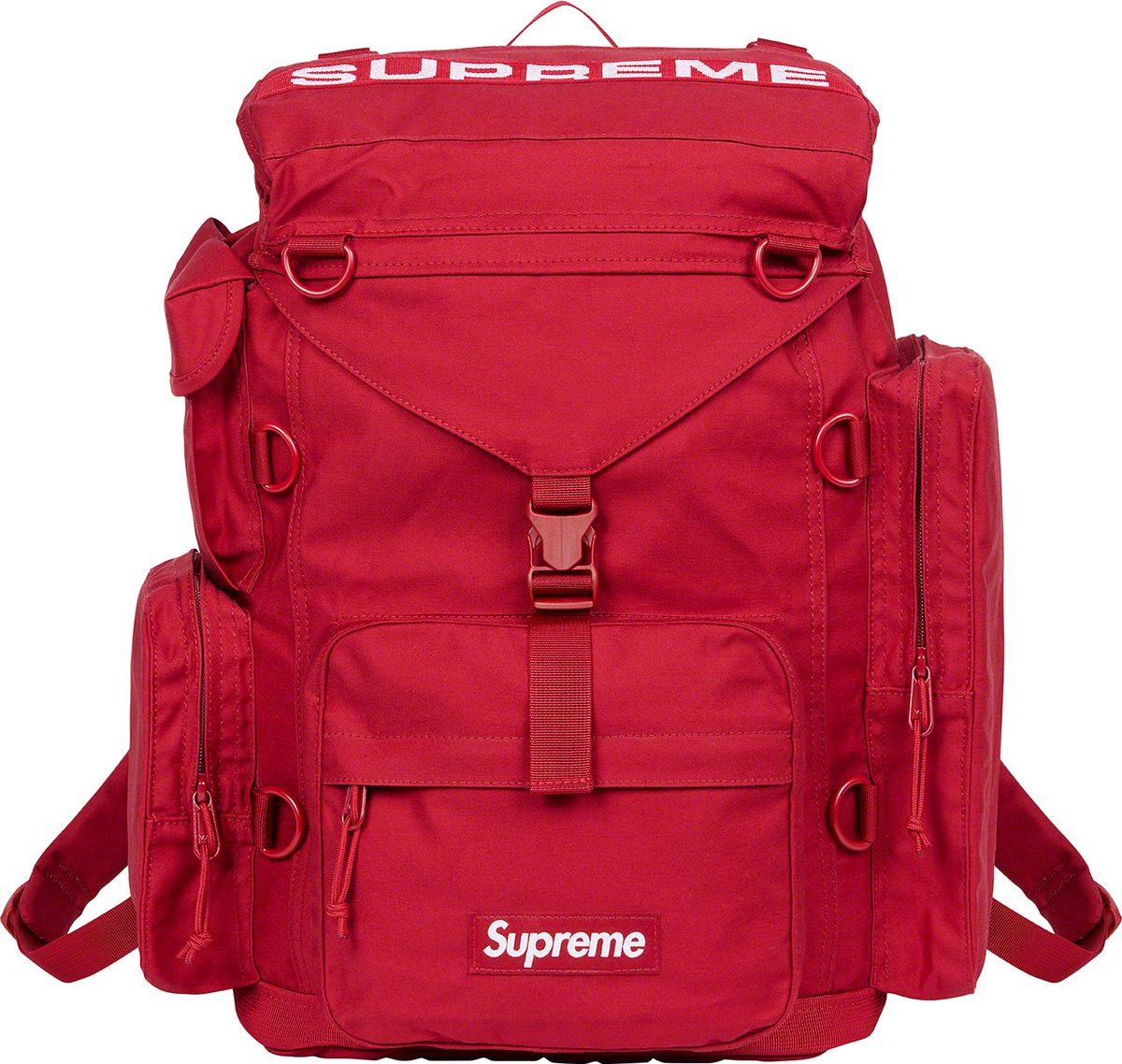 Supreme Field Backpack - Durable Red Hiking Backpack for Outdoor Adventures, Travel & School - Water-Resistant Daypack with Laptop Compartment