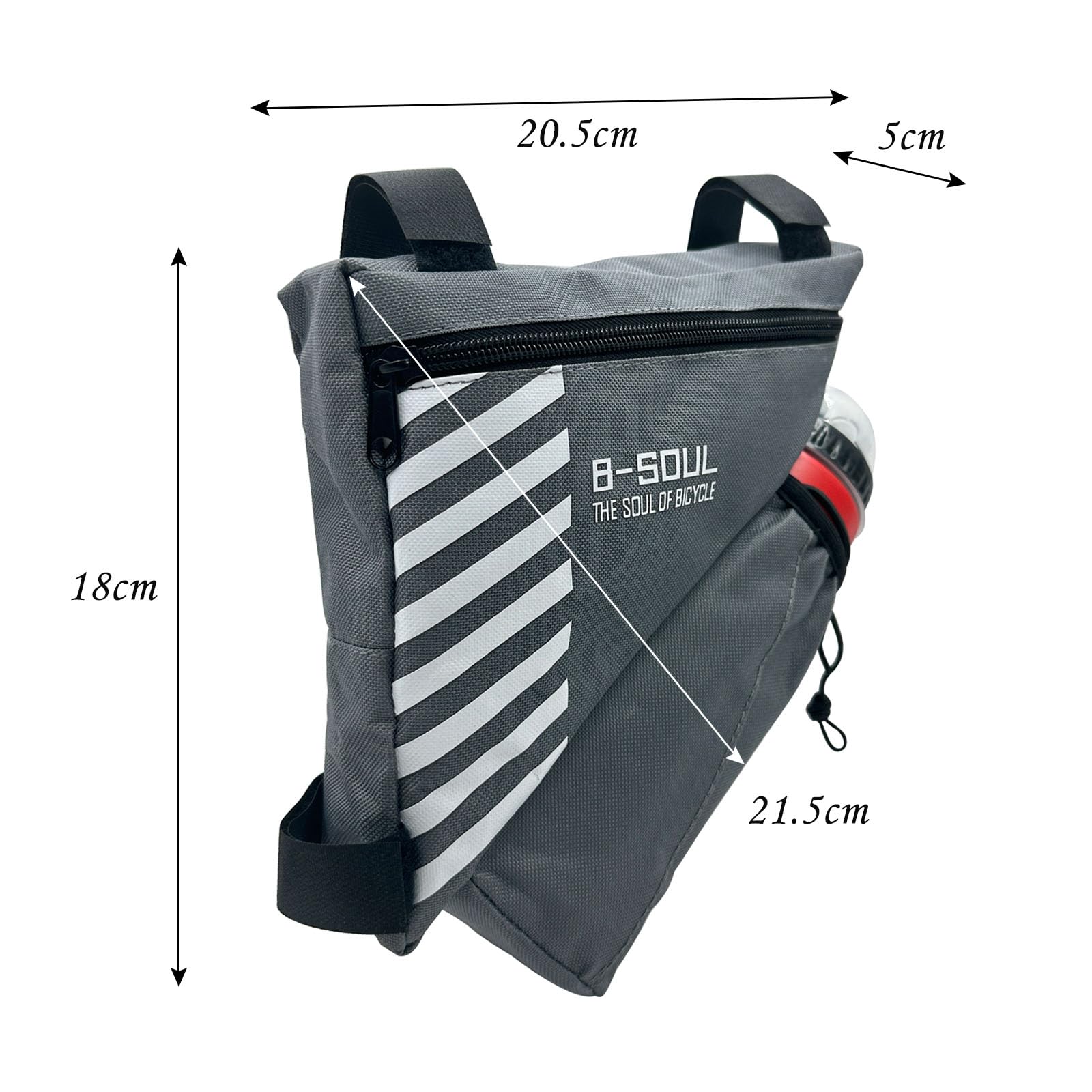 **UPANBIKE Bike Frame Bag - 1.5L Water Bottle Holder & Bicycle Saddle Bag - Durable Front Tube Bag for Cycling, Commuting & Outdoor Adventures (Water Bottle Not Included)**