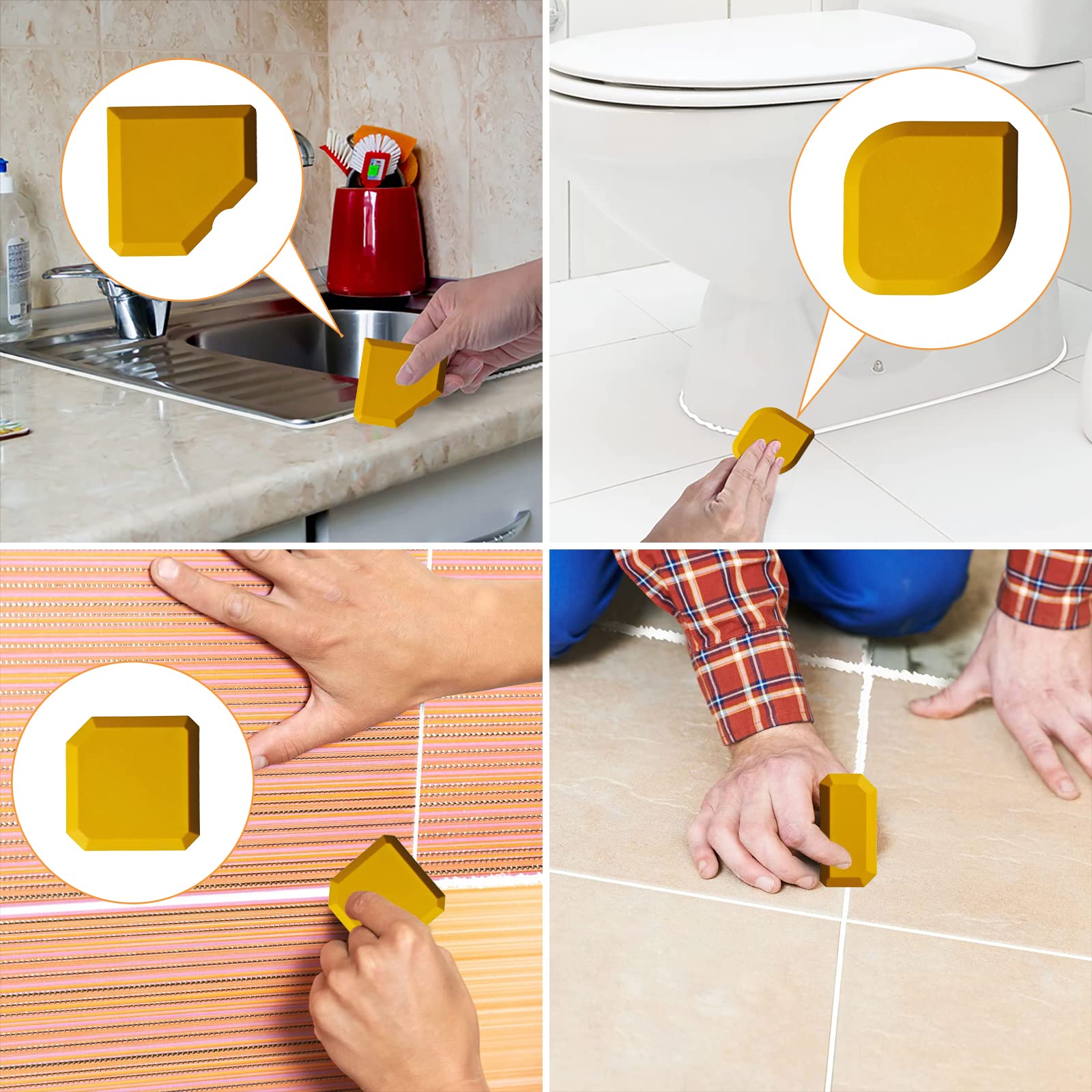 Silicone Caulking Spatula - Flexible Caulk Tool for Kitchen, Bathroom, Floor, Window Sealing - Perfect for DIY Home Repairs & Smooth Caulk Application