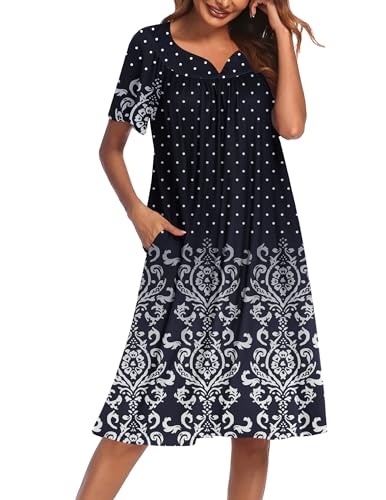 Dark Blue Floral