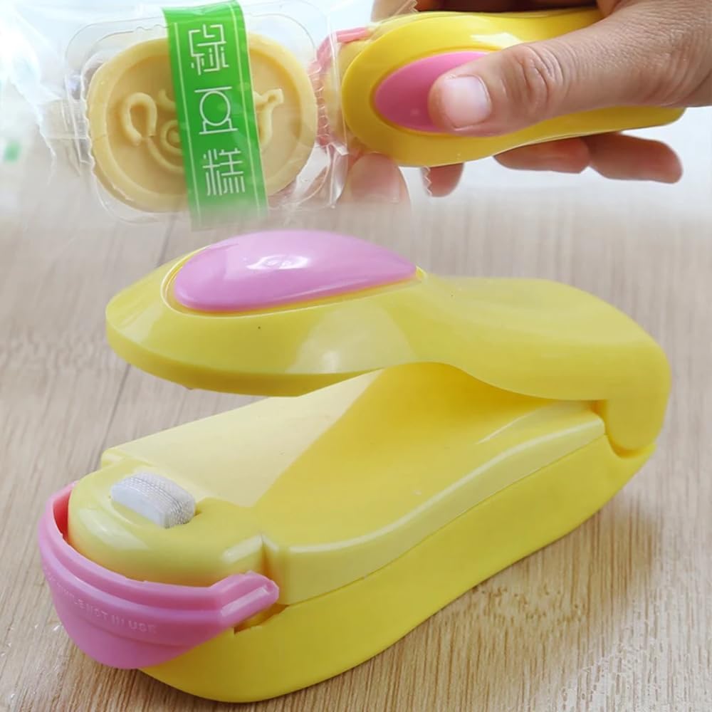 Mini Vacuum Sealer for Food Storage - Portable Household Sealing Machine for Freshness Preservation - Perfect for Kitchen, Travel & Meal Prep