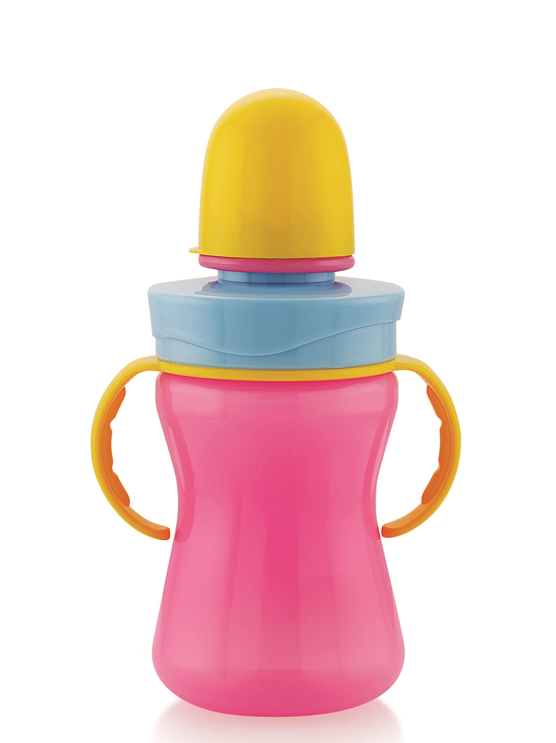 BPA-Free Plastic Spout Sipper Cup for Babies & Toddlers - 330ml Anti-Spill Sippy Cup with Soft Silicone Spout (Pink) - Ideal for On-the-Go Feeding, Daycare & Travel