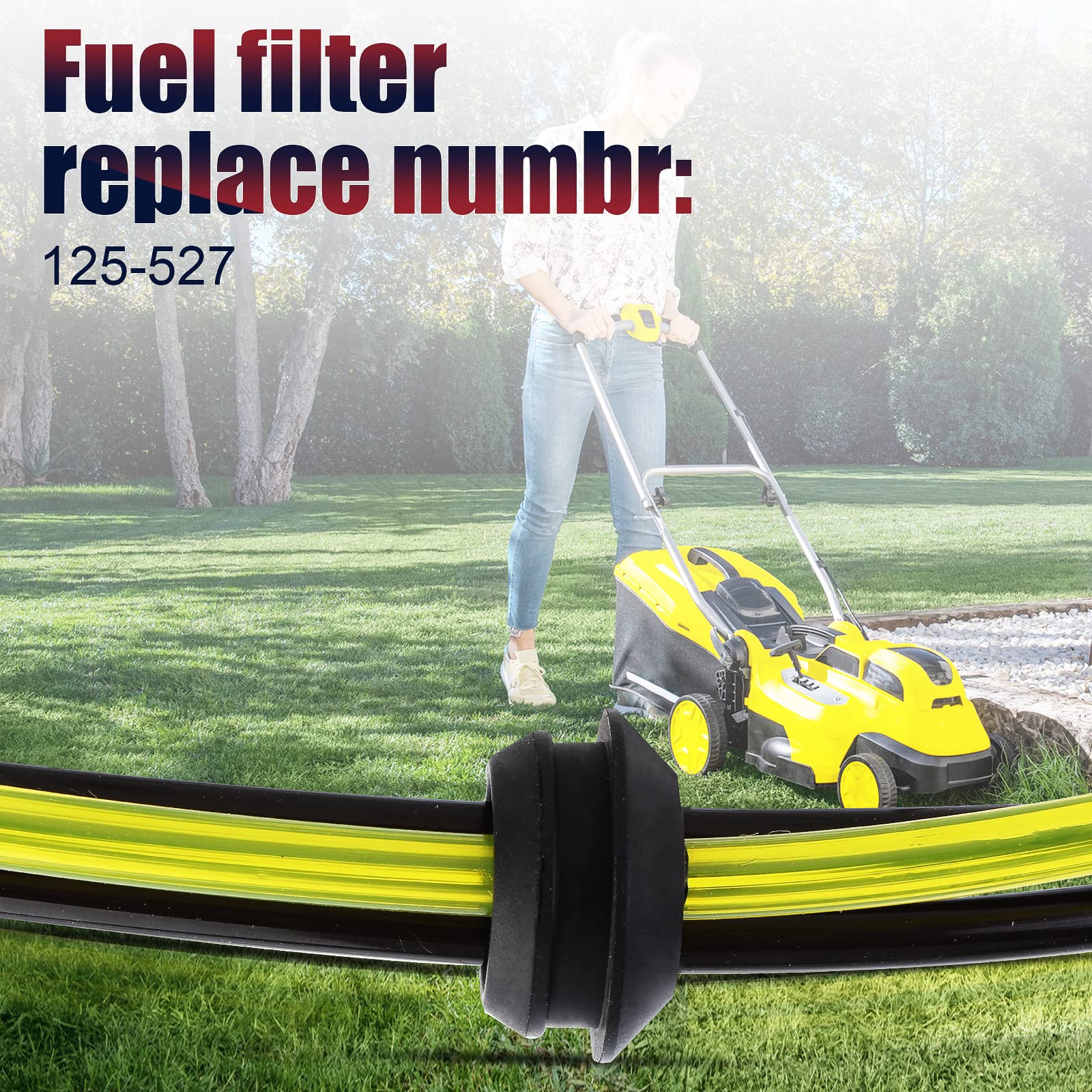 Echo Fuel Gas Tank Grommet Kit with Fuel Line Filter, Primer Bulb & Spark Plug - Compatible with Echo Blower, Tiller, Cultivator, Pruner, String Trimmer & Brushcutter - Fits PB-265LN, PB-265L, GT200, GT225, PE200, PE225, PPF225, SRM211 Models - Perfect for Lawn Maintenance, Landscaping & Gardening Equipment Repair