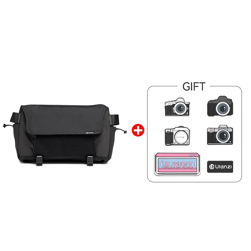 Ulanzi B158 Crossbody Camera Bag - Lightweight & Waterproof DSLR/SLR Shoulder Bag for Travel, Hiking & Photography