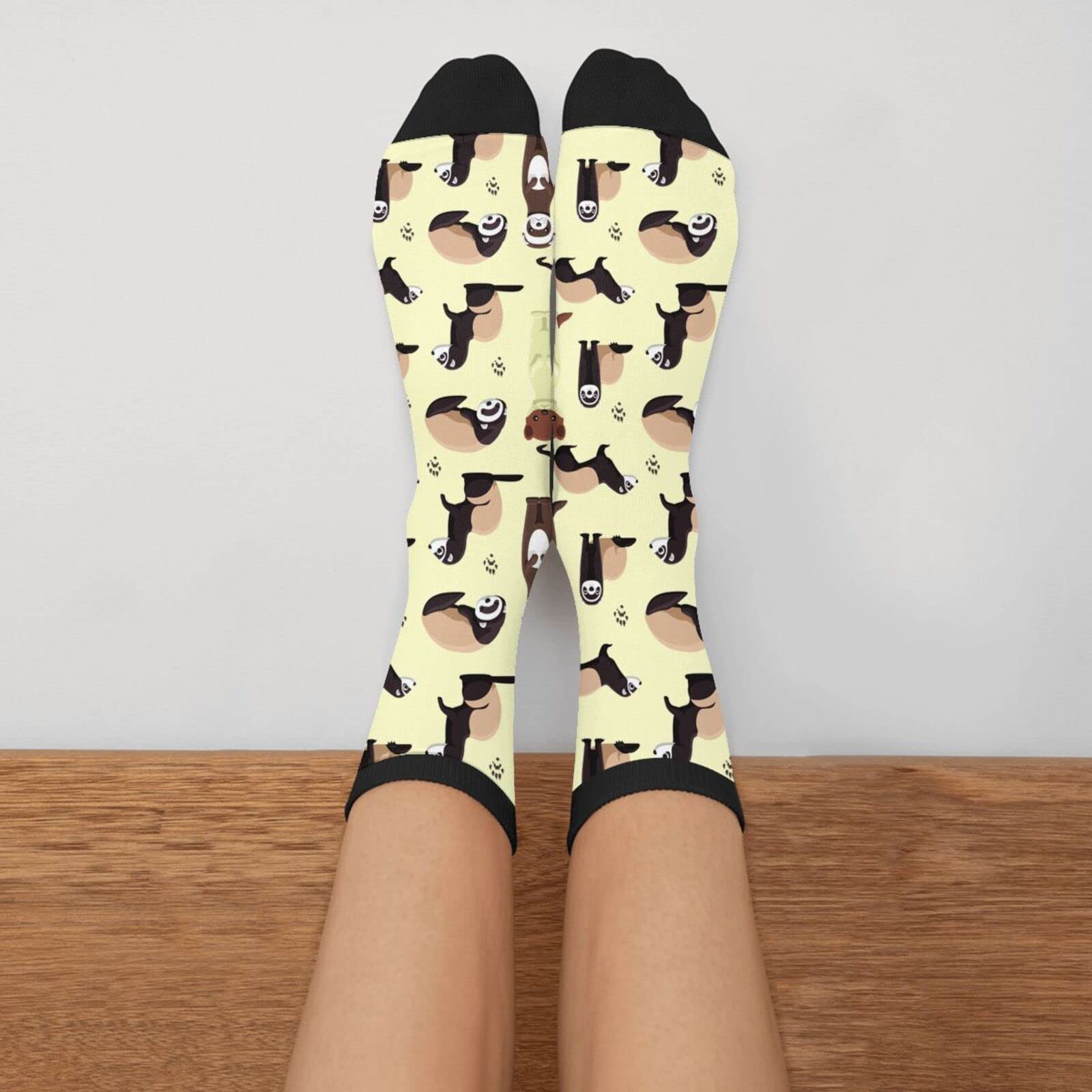 Funny Crazy Novelty Crew Socks for Men & Women - Comfortable Athletic Running Hiking Socks - Perfect for Casual Wear, Sports & Outdoor Adventures