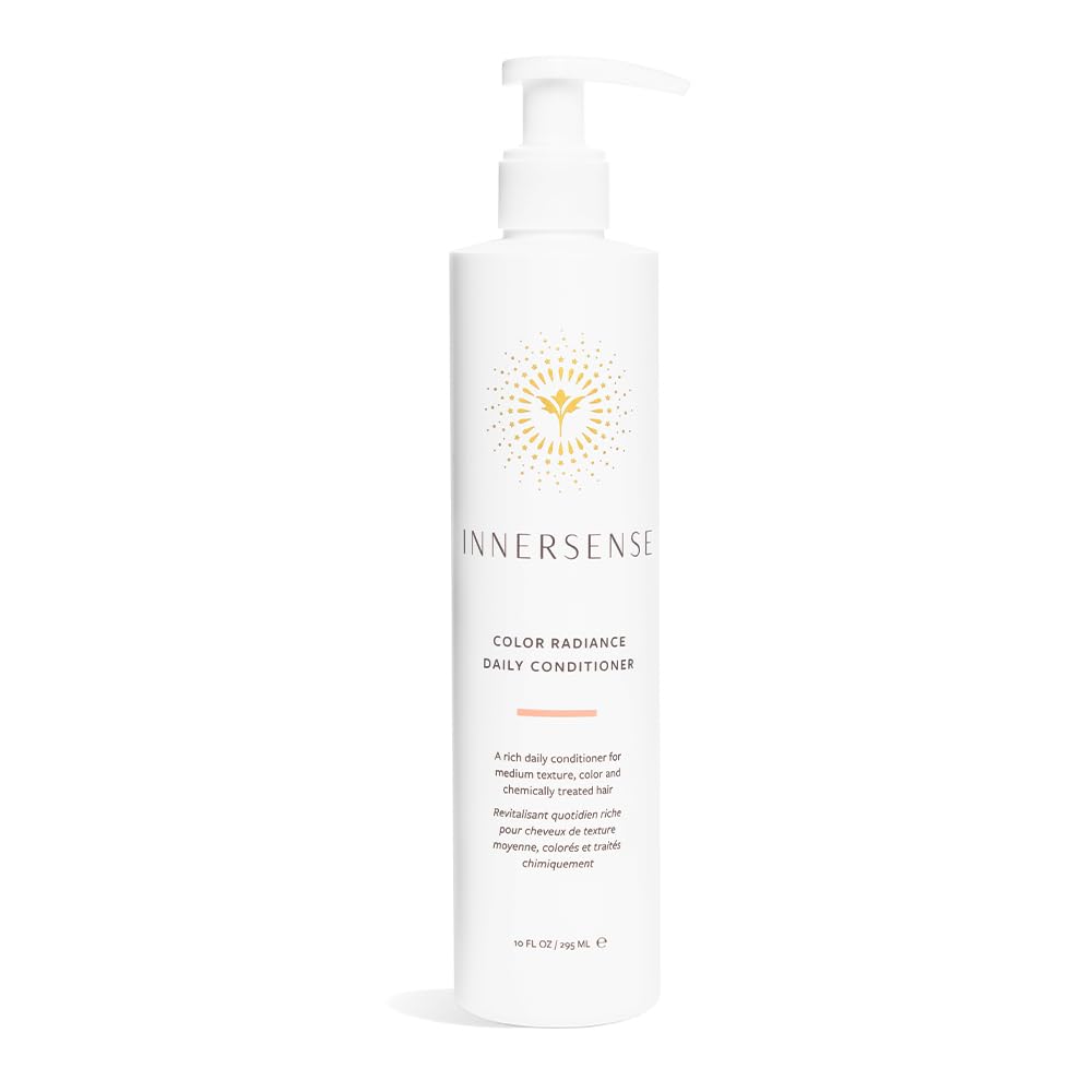 INNERSENSE Organic Beauty Natural Color Radiance Daily Conditioner - 10 fl oz | Vegan, Cruelty-Free & Non-Toxic Hair Care for Color-Treated Hair - Hydrating & Nourishing Formula for Daily Use at Home or Salon