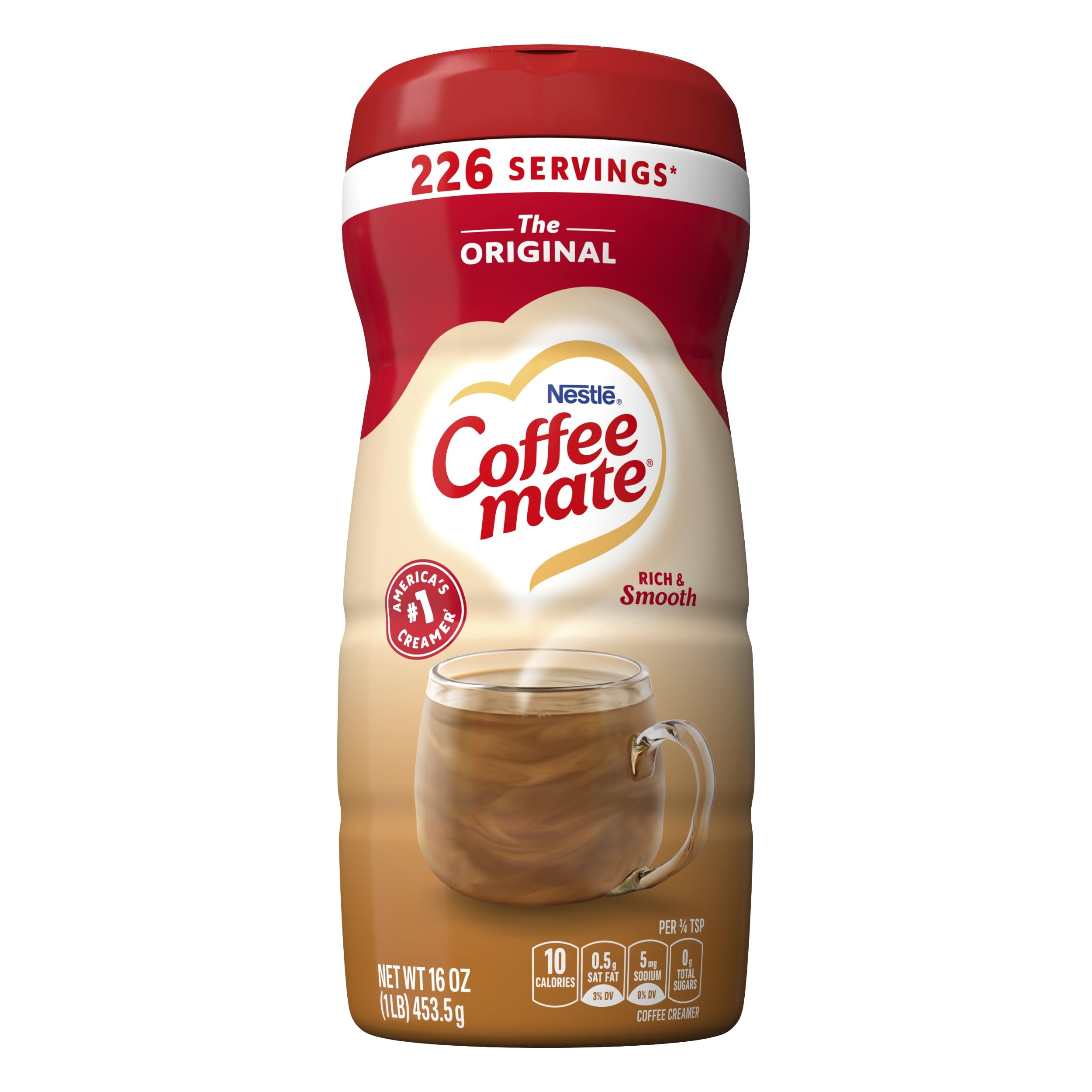 Nestle Coffee Mate Original Powder Coffee Creamer - 16 oz (Pack of 1) | Non-Dairy Creamer for Coffee, Tea & Baking | Perfect for Home, Office & Cafes