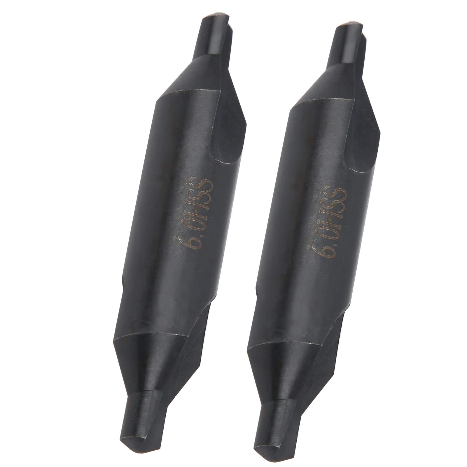 LZKW 6mm Centering Drill Bits Set of 2 - High Precision Milling Machine Bits for Bench Drills & Machining Centers | Perfect for Metalworking, Woodworking & DIY Projects