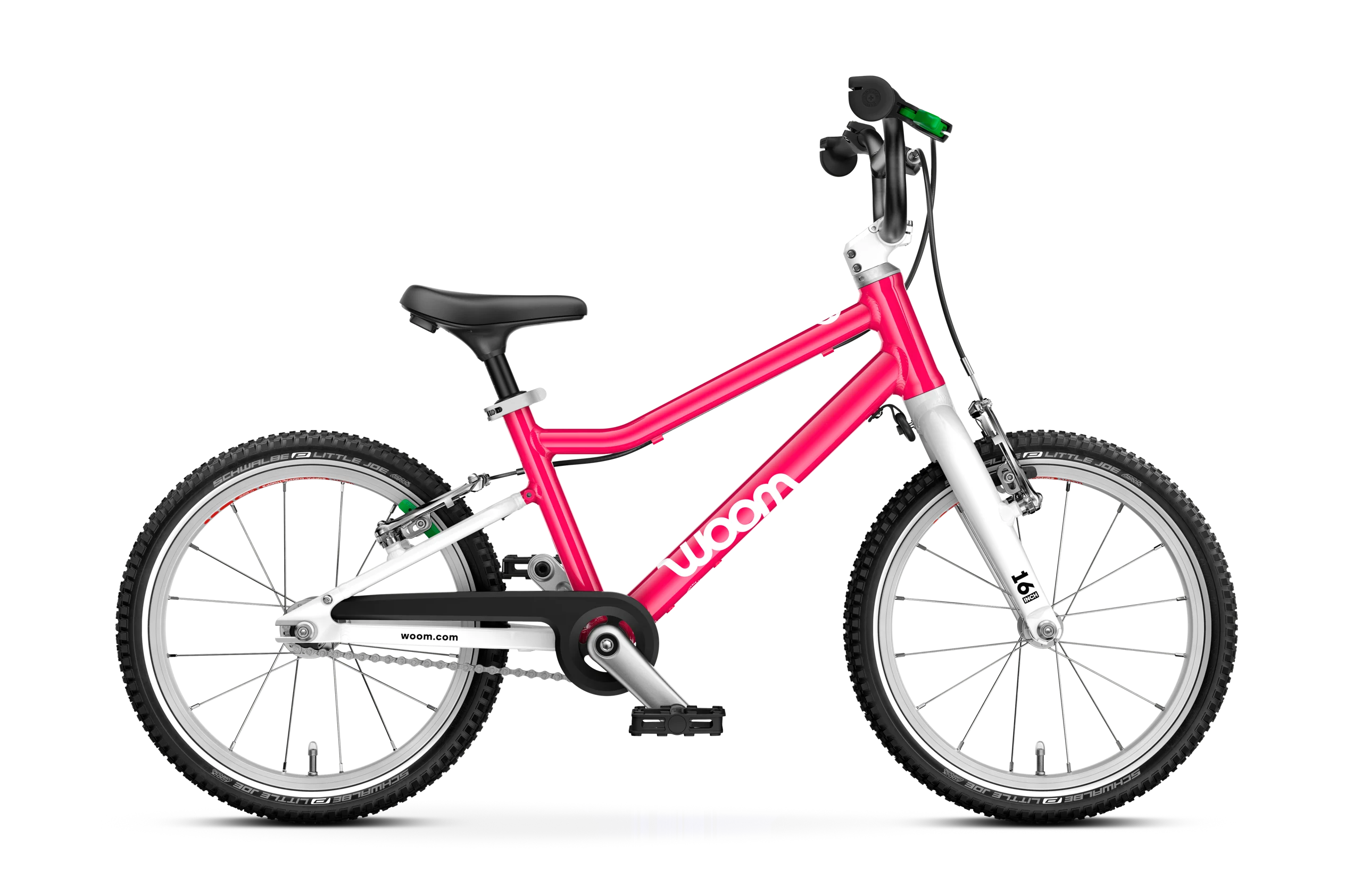 Woom Go 3 Lightweight Kids Bike for Ages 4-6 | 16 Inch Aluminum Frame Bicycle with Training Wheels | Perfect for Neighborhood Rides & Learning to Cycle