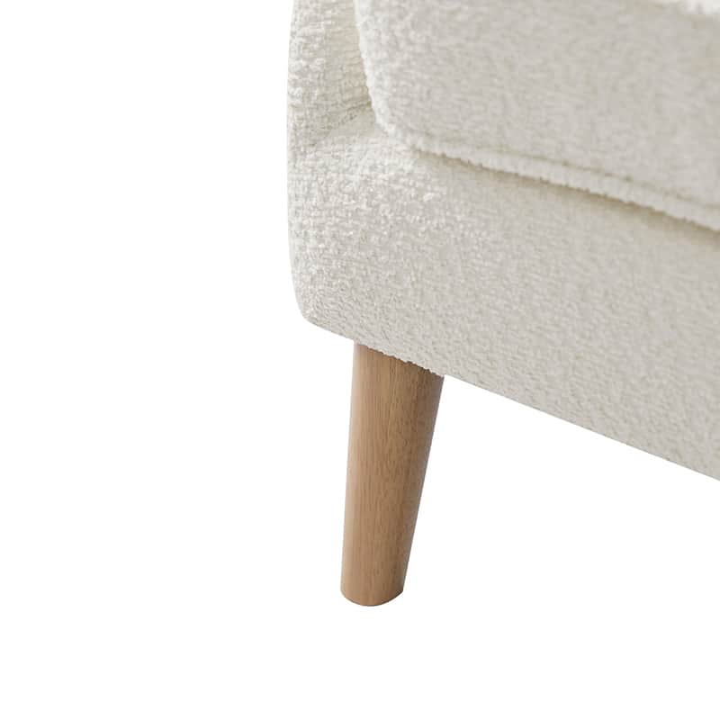 Dorothy Upholstered Armchair with Solid Rubber Wood Frame & Sturdy Legs - Perfect for Living Room, Bedroom, or Home Office Seating