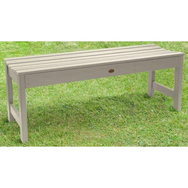 Lehigh Backless Synthetic Wood Picnic Bench - Durable Outdoor Dining Table for Patio, Garden & Park - Perfect for BBQs, Camping & Family Gatherings