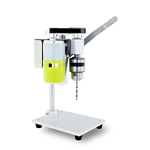 2-Speed Mini Drill Press - Compact & Portable Electric Bench Top Drill for Wood, Metal, Plastic - Perfect for Jewelry Making, Hobby Projects & DIY Crafts