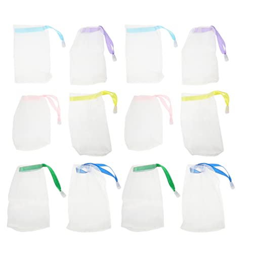 25-Pack Exfoliating Mesh Soap Bags - Plastic Soap Saver Pouch with Drawstring for Bath & Shower | Gentle Skin Scrub & Soap Storage Solution | Perfect for Travel, Gym & Eco-Friendly Home Use