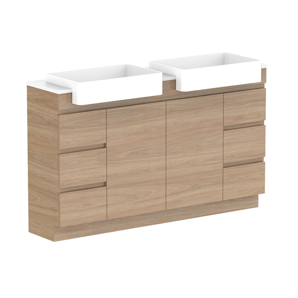 ADP Glacier Pro Semi Recessed Vanity Set with Solid Surface Top - 24