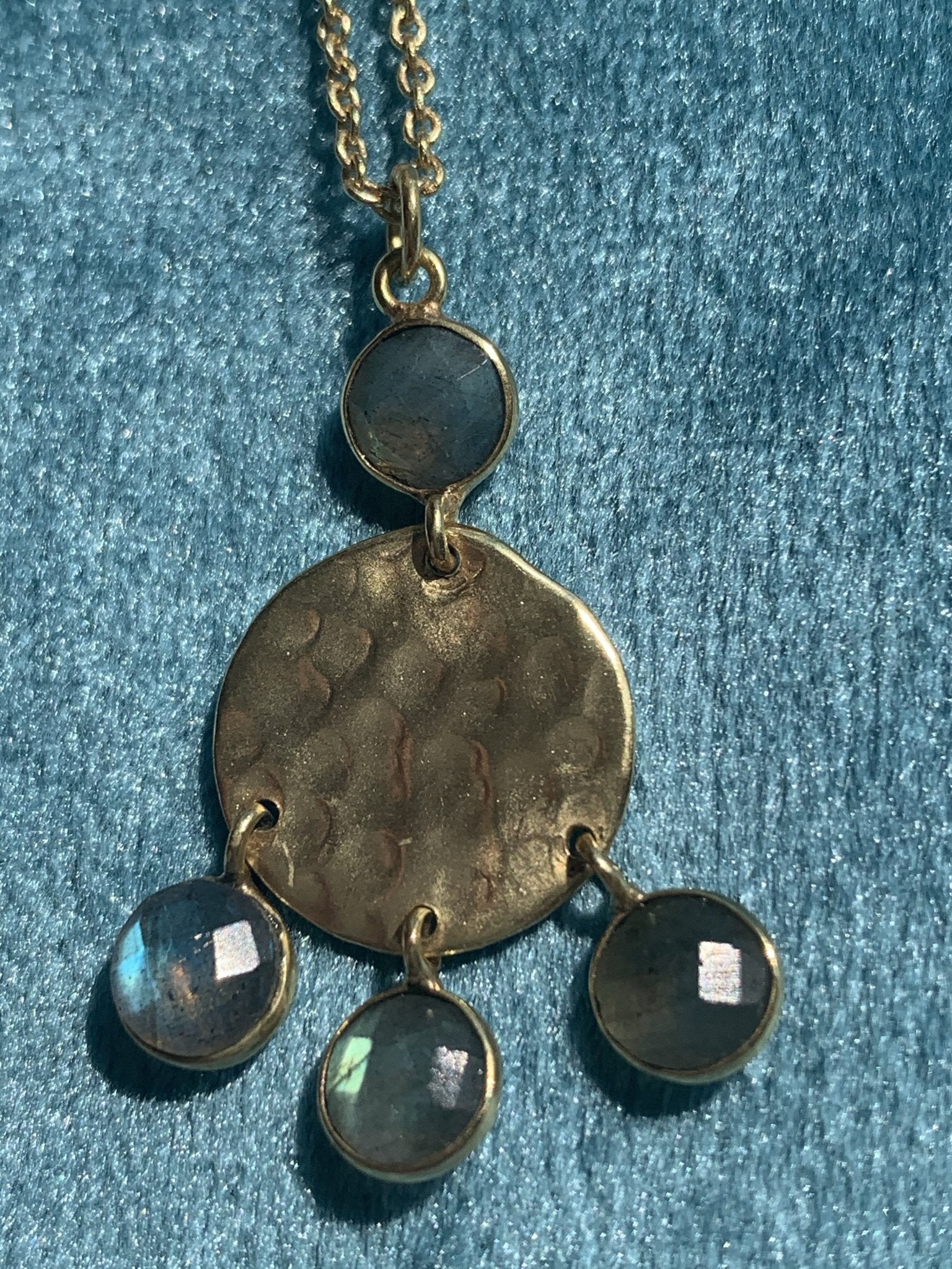 Labradorite Gemstone Necklace for Women - Elegant Designer Jewelry with Iridescent Flash - Perfect for Gifts, Parties & Everyday Wear