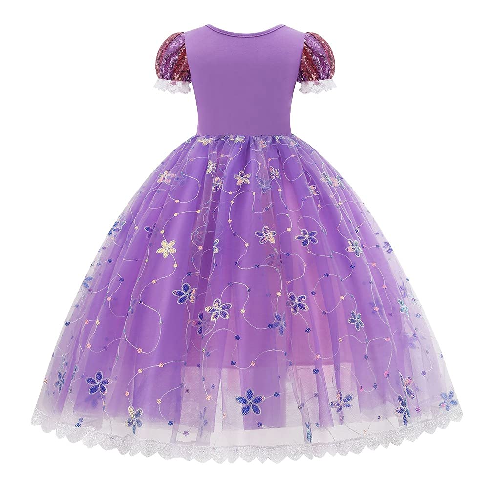 Princess Sofia Birthday Dress for Girls | Rapunzel Halloween Costume & Christmas Party Gown | Perfect for Pageants, Evening Dances & Special Occasions