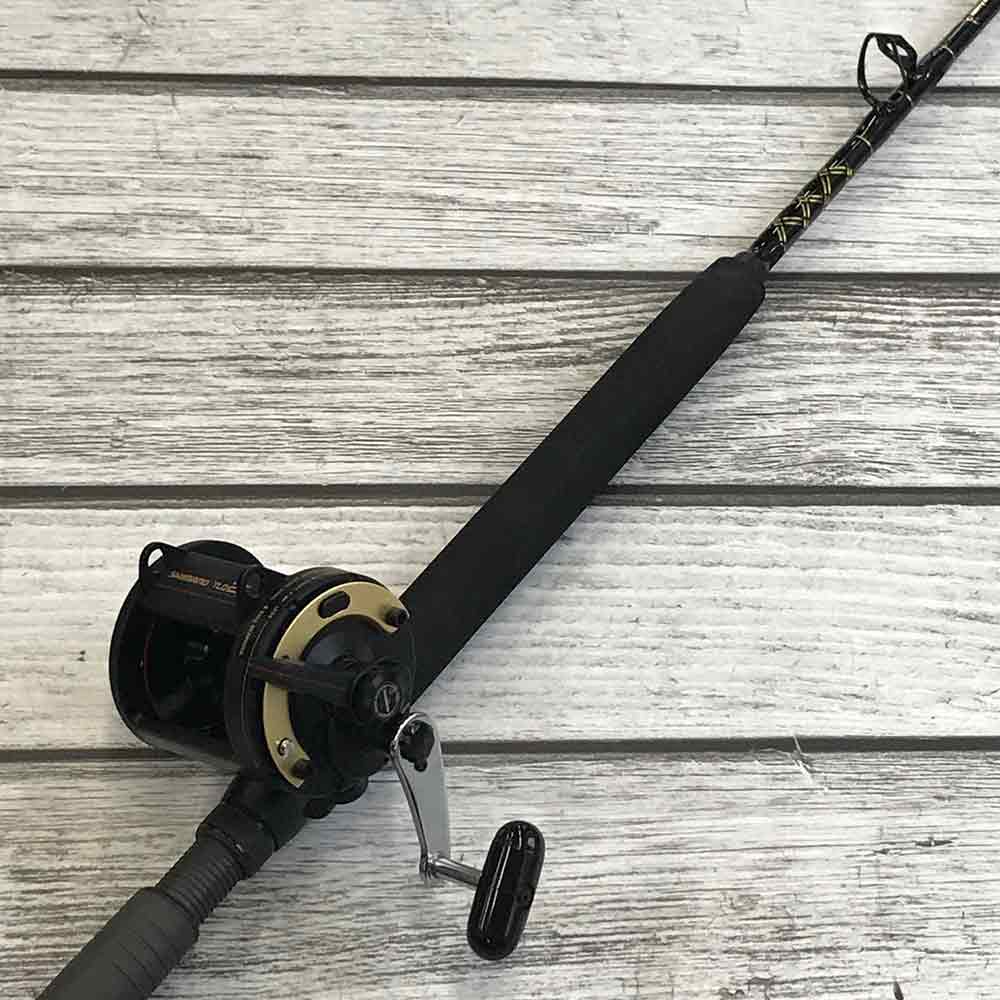 Shimano TLD25 Capt. Harry's CHCF30 Conventional Fishing Reel and Rod Combo - Perfect for Saltwater and Deep Sea Fishing Adventures