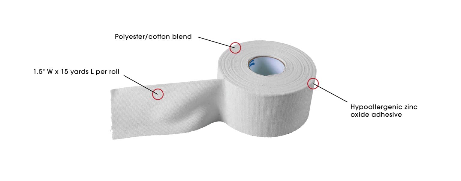 Kwik Goal Athletic Training Tape - 32 Rolls Bulk Pack for Sports Injury Prevention, Joint Support & Muscle Recovery - Ideal for Athletes, Runners & Fitness Enthusiasts