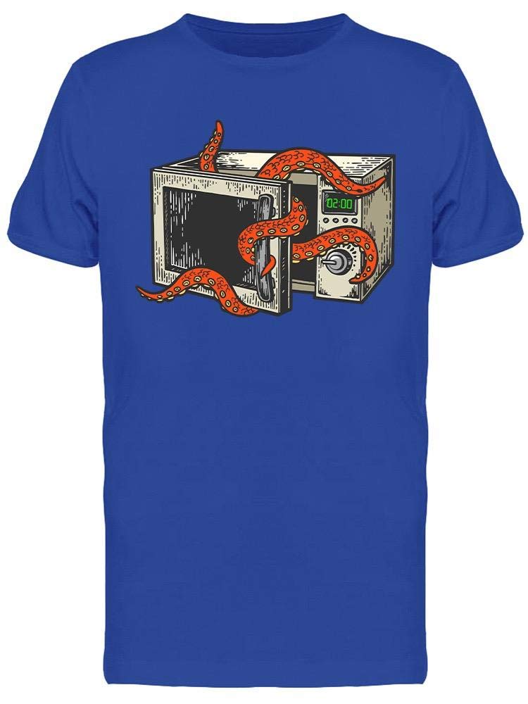 Broken Microwave Octopus Graphic T-Shirt for Men - Funny Retro Vintage Tee for Casual Wear, Gifts & Unique Fashion