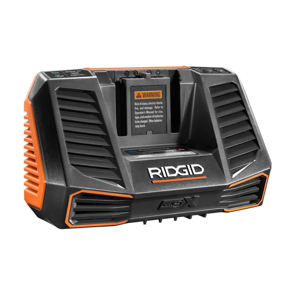 RIDGID 18-Volt Portable Hybrid Job Site Fan with Battery & Charger - R860720, R840087, R840095 - Powerful Cooling for Construction Sites, Workshops, and Outdoor Work