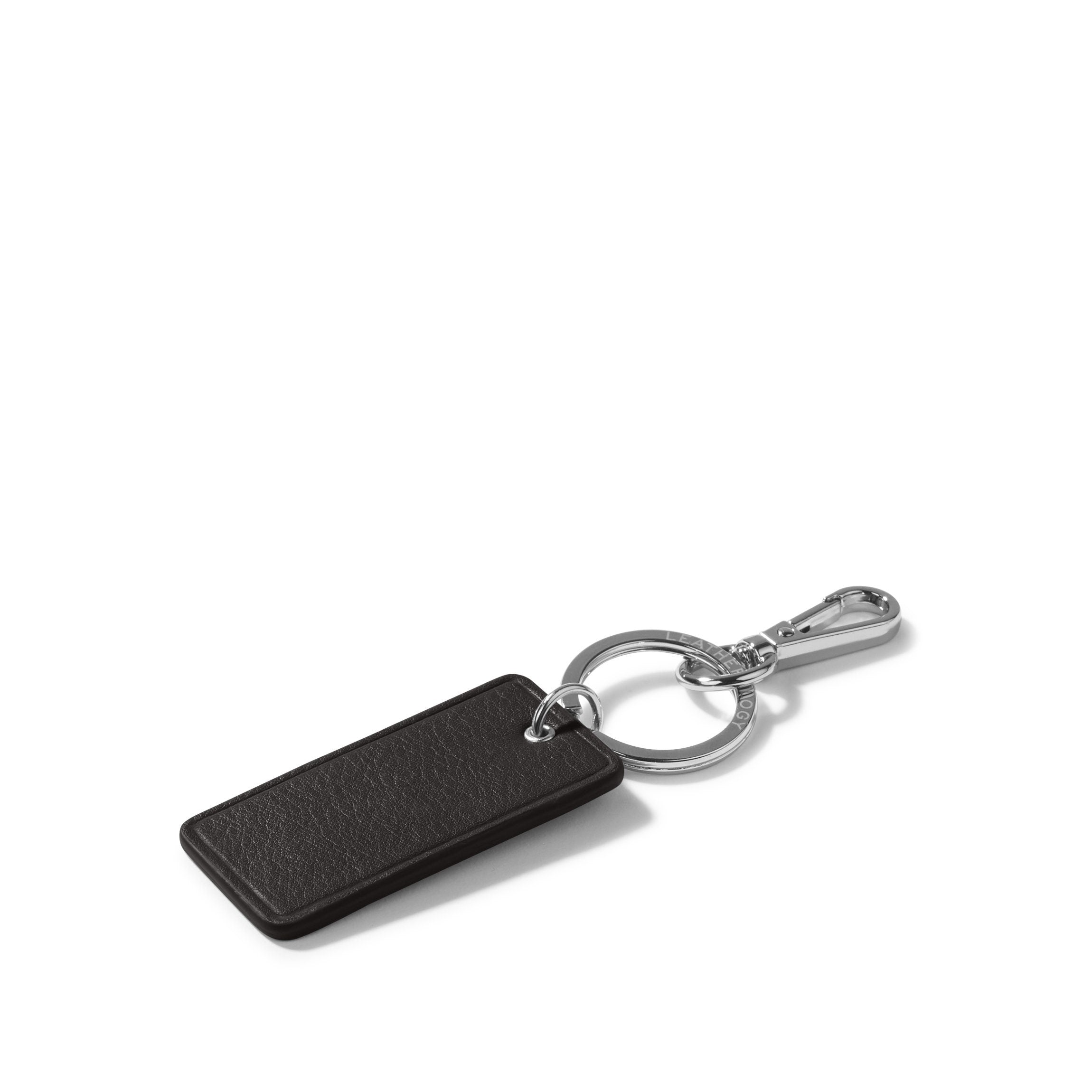 Black Onyx Rectangle Keychain - Stylish and Durable Key Accessory for Everyday Use, Travel, and Gifts
