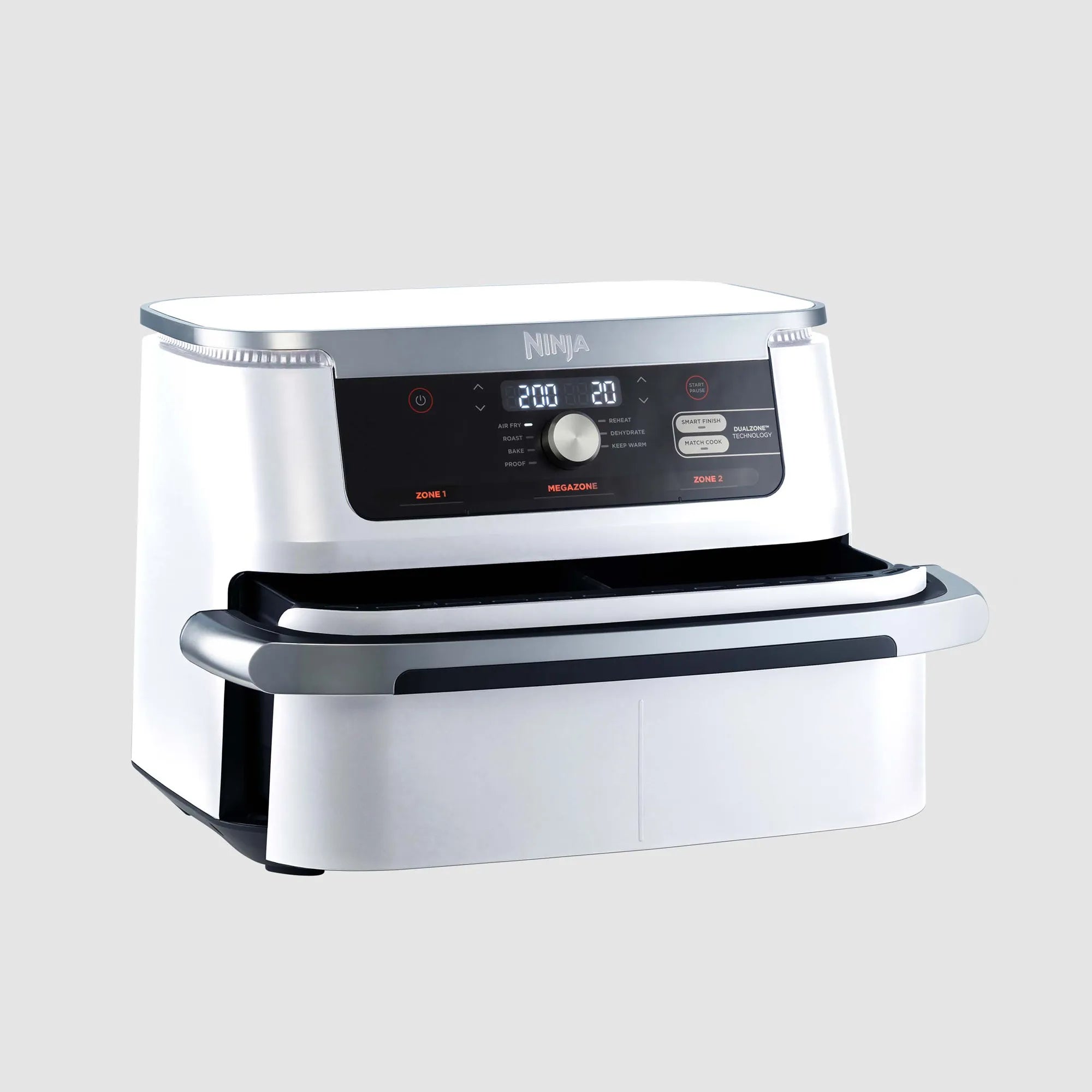 Ninja XXXL FlexDrawer Air Fryer - 8.5 Quart Large Capacity, 2 Independent Cooking Zones, Digital Touchscreen - Perfect for Family Meals, Party Snacks & Healthy Cooking