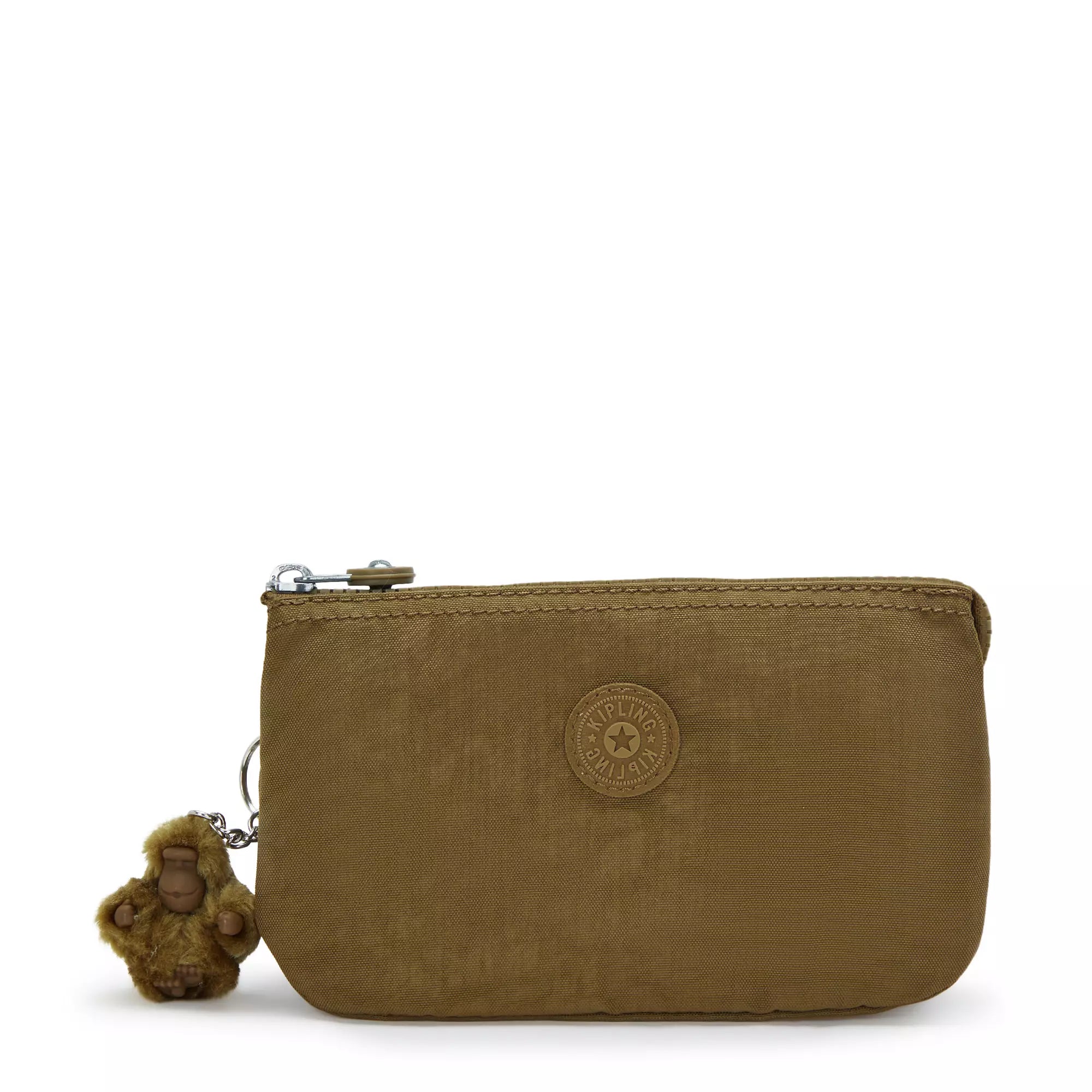 Kipling Creativity Large Pouch - Waterproof Crossbody Bag for Women, Dry Laurel Pattern (Perfect for Travel, Work & Everyday Use)
