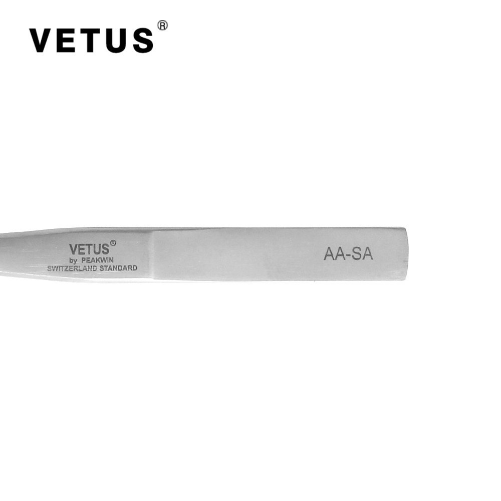 Vetus Non-Magnetic Stainless Steel Pointed Tip Tweezers - Precision AA-SA Tweezers for Electronics Repair, Jewelry Making & First Aid Kit (Professional Grade)