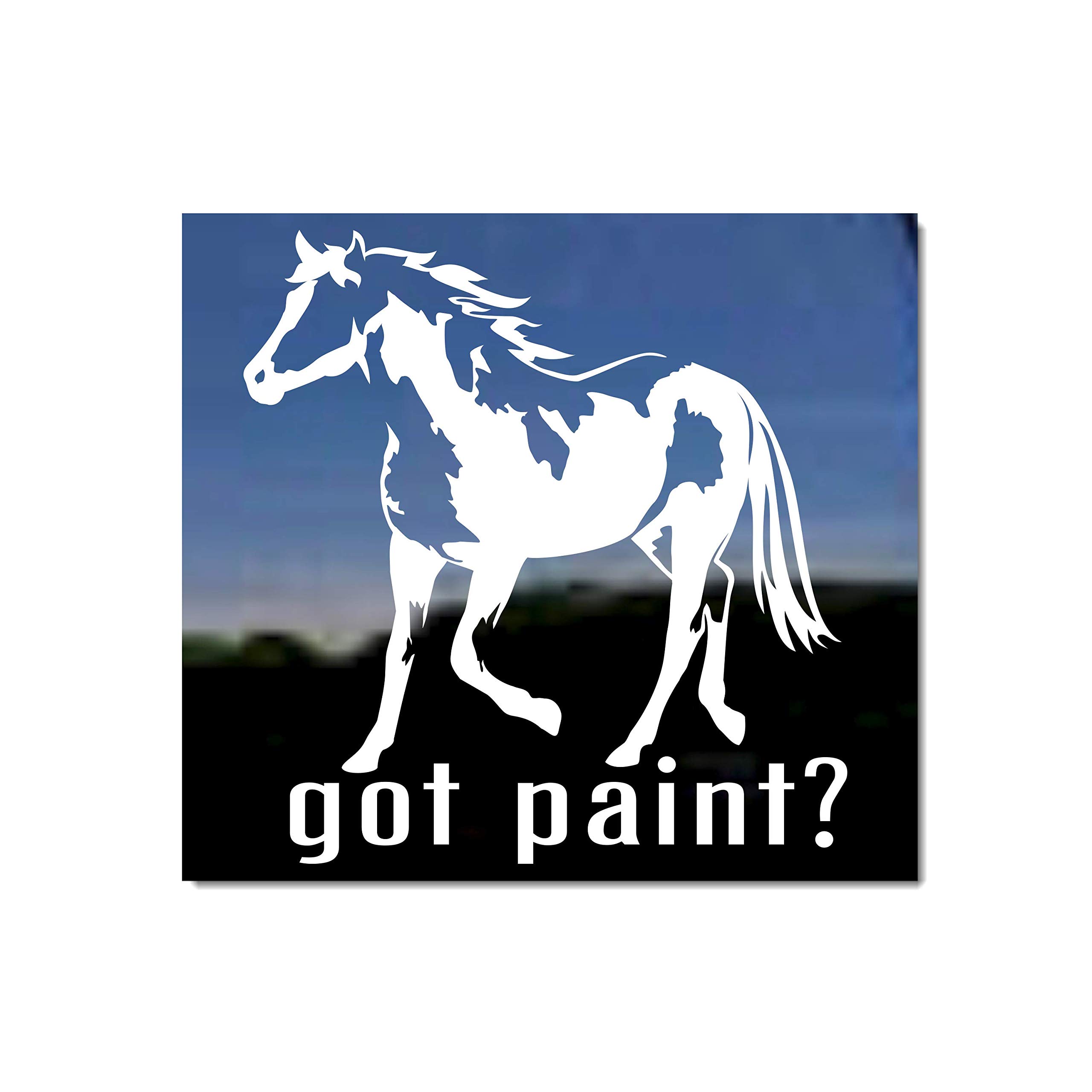 American Paint Horse Trailer Vinyl Window Decal Sticker - Waterproof & Durable Car Decoration for Trucks, SUVs, RVs - Perfect for Horse Lovers & Equestrian Enthusiasts