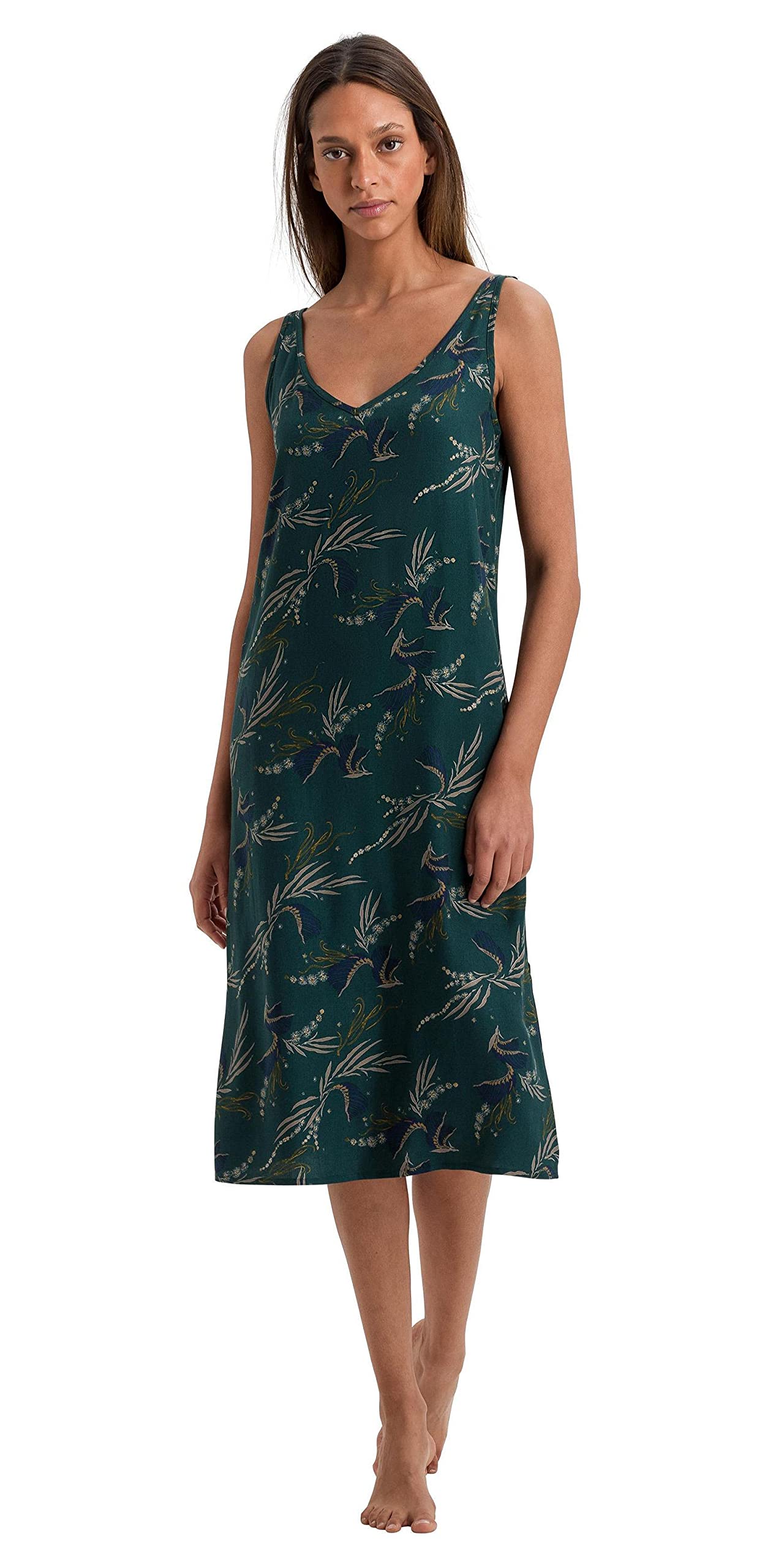 HANRO Women's Celia Tank Gown 76956 - Soft Cotton Sleepwear & Loungewear for Comfortable Nights & Relaxing at Home