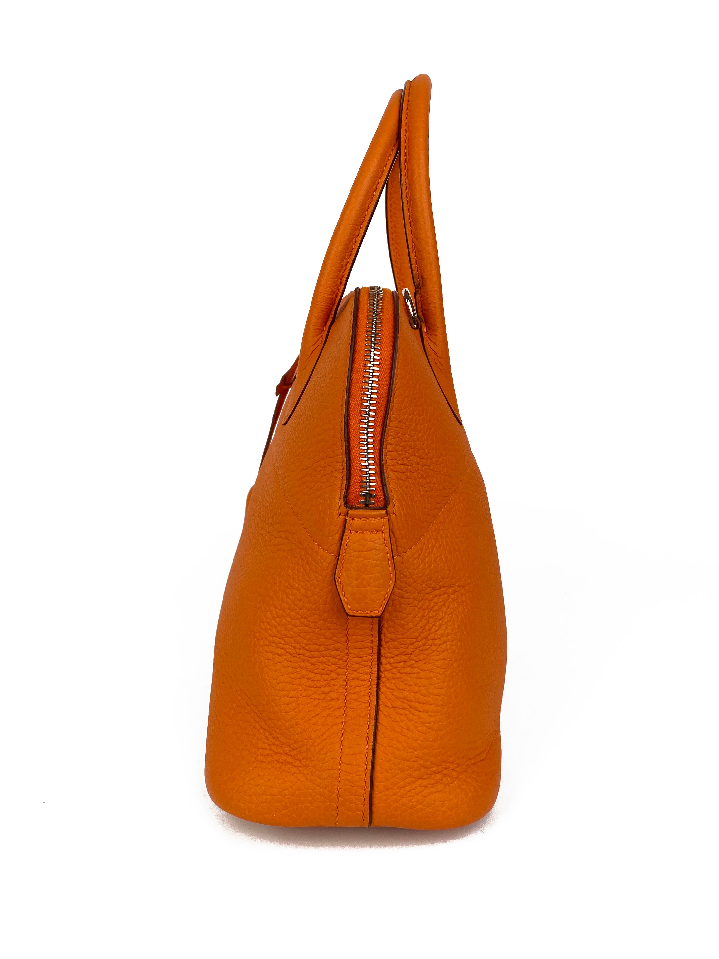 Authentic Hermes Orange Bolide 31 Leather Handbag - Luxury Tote Bag for Women, Perfect for Work, Travel & Everyday Use