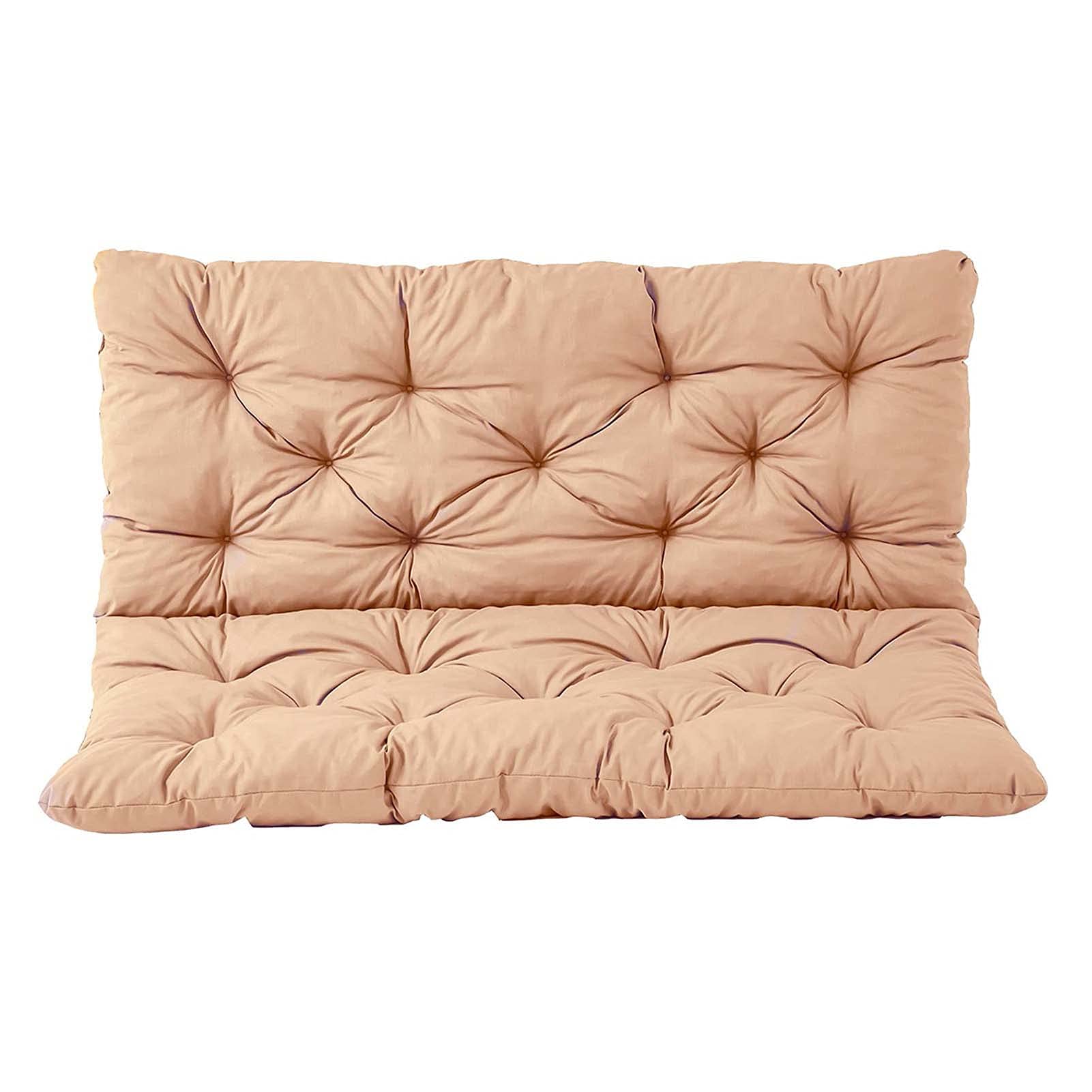 Premium Outdoor Bench Cushion with Backrest - Thick Comfortable Seat Pad for Patio, Garden, Swing - Waterproof Chair Cushion Cover with Ties - Perfect for Relaxing in Backyard, Deck or Poolside