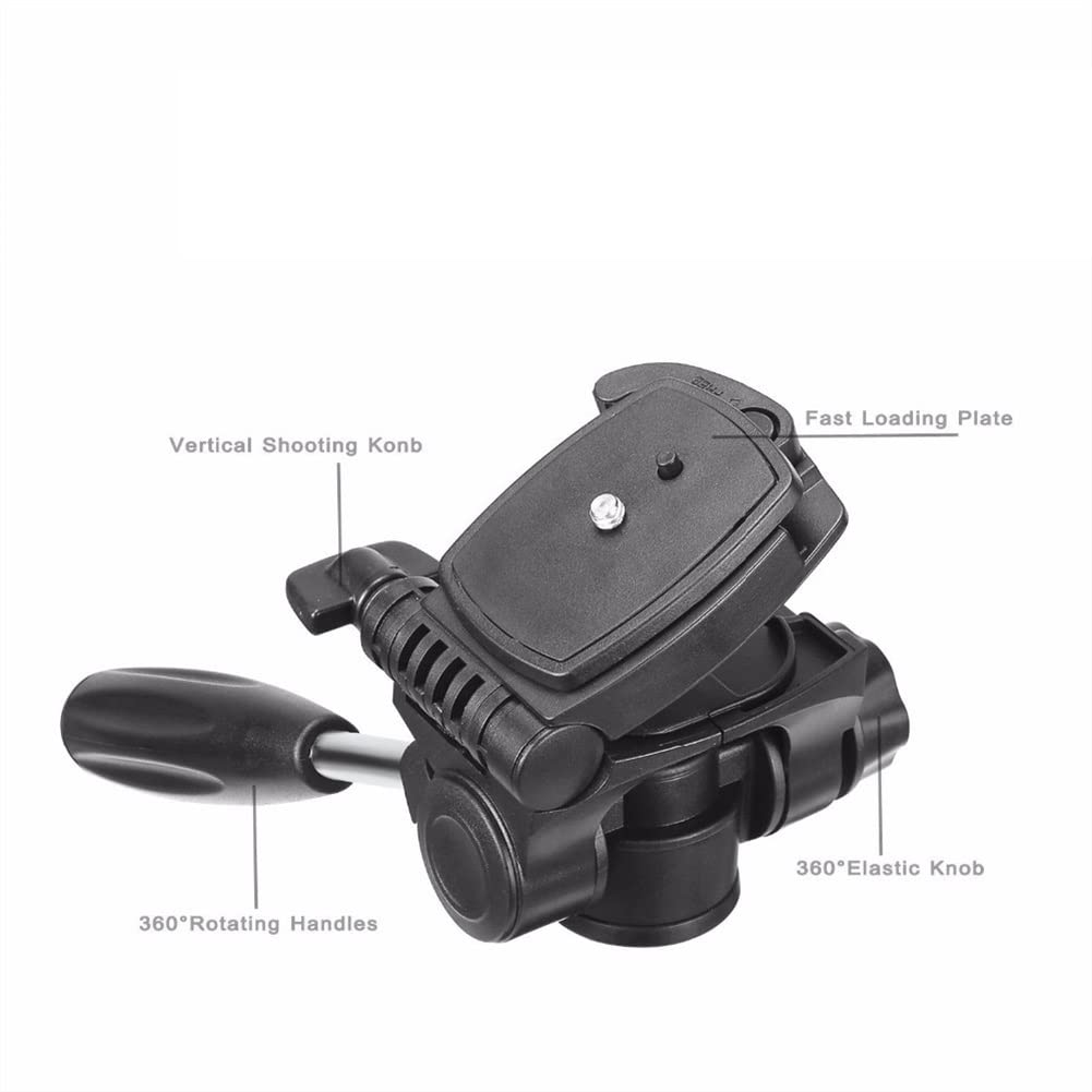Professional RajoNN Q111 Aluminum Tripod Stand - Portable Travel Camera & Phone Tripod with Mount Holder for DSLR, Smartphone, iPad - Perfect for Vlogging, Photography & Video Shooting