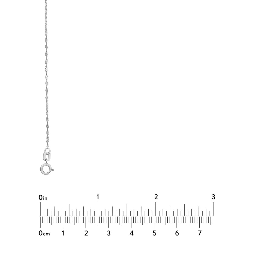 14K Gold Singapore Chain Necklace - 16 Inch Solid Gold Rope Chain for Men & Women - Perfect for Layering, Gifts, and Everyday Wear