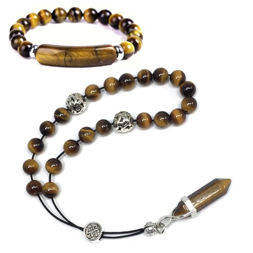 M4 -Tiger Eye Stone-8mm-21 Beads