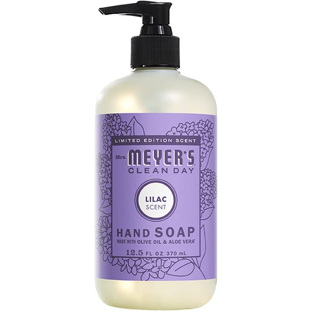 Mrs. Meyer's Clean Day Spring Scent Variety Pack - Lilac, Daisy & Rose Scented Hand Soap & Cleaning Products | Fresh Floral Home & Kitchen Use